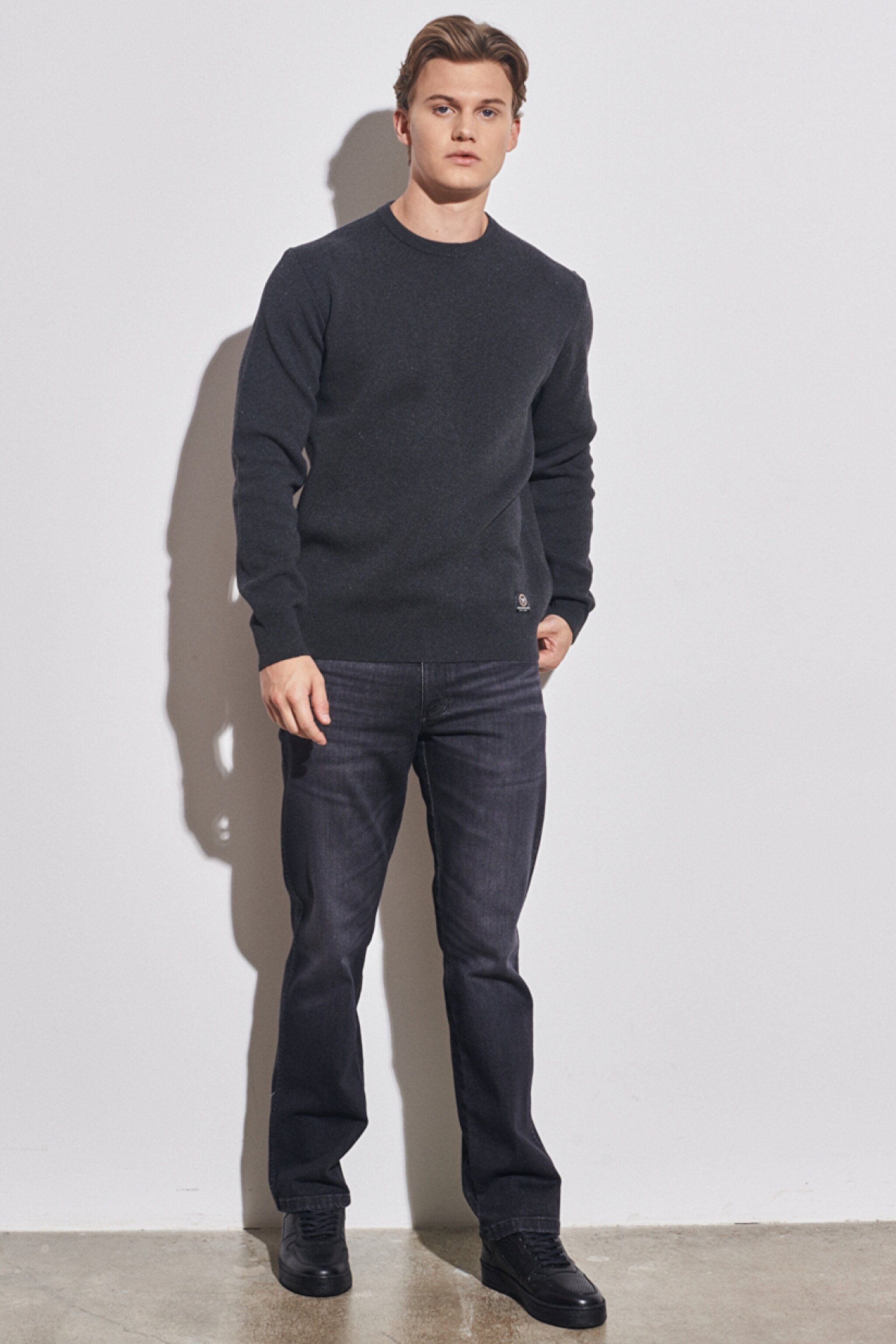 Texas Straight Fit Normal Bel Esnek Jean Kot Pantolon - Faded Black-W121EHXV6 (görsel 4)