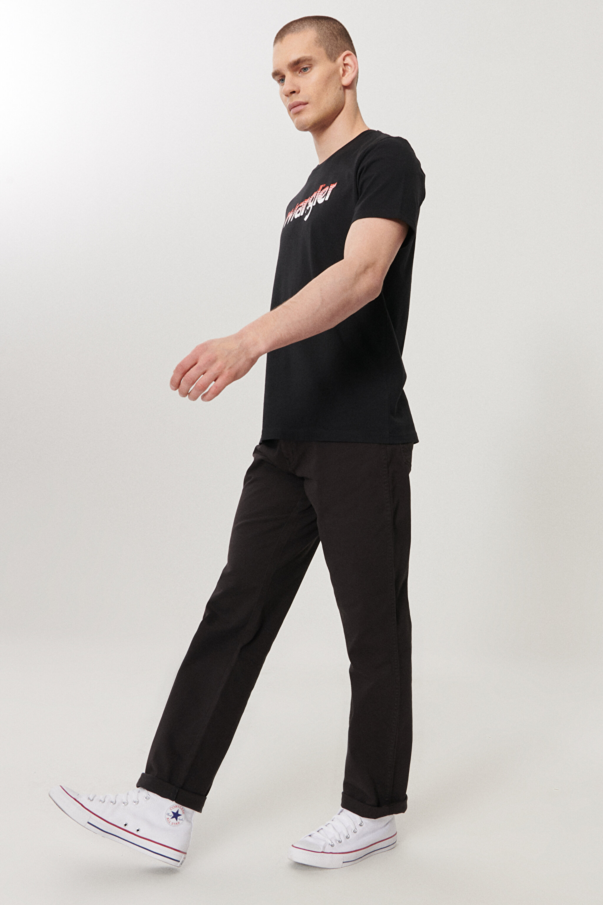 Texas Straight Fit Normal Bel 5 Cep Esnek Pantolon - Black-W121W3100 (görsel 2)