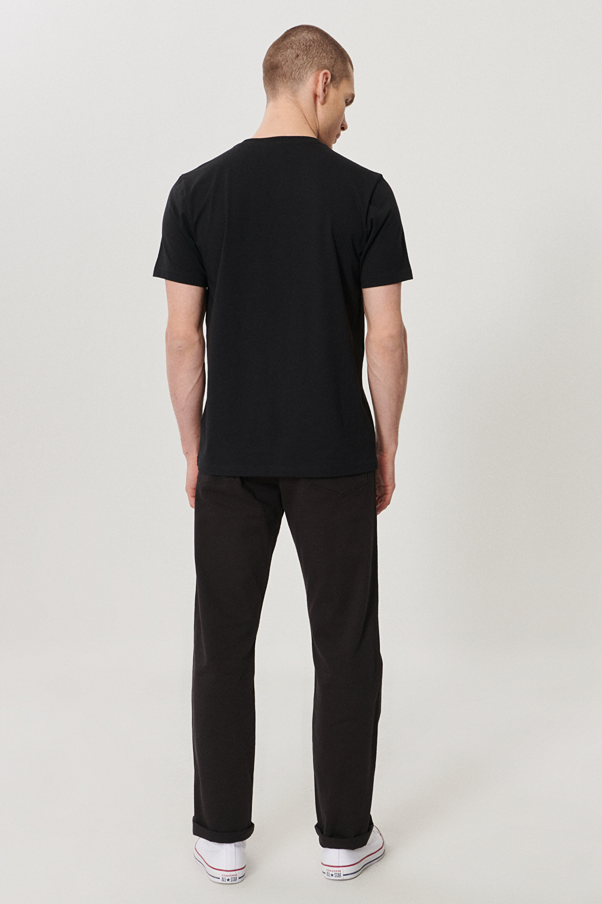Texas Straight Fit Normal Bel 5 Cep Esnek Pantolon - Black-W121W3100 (görsel 3)