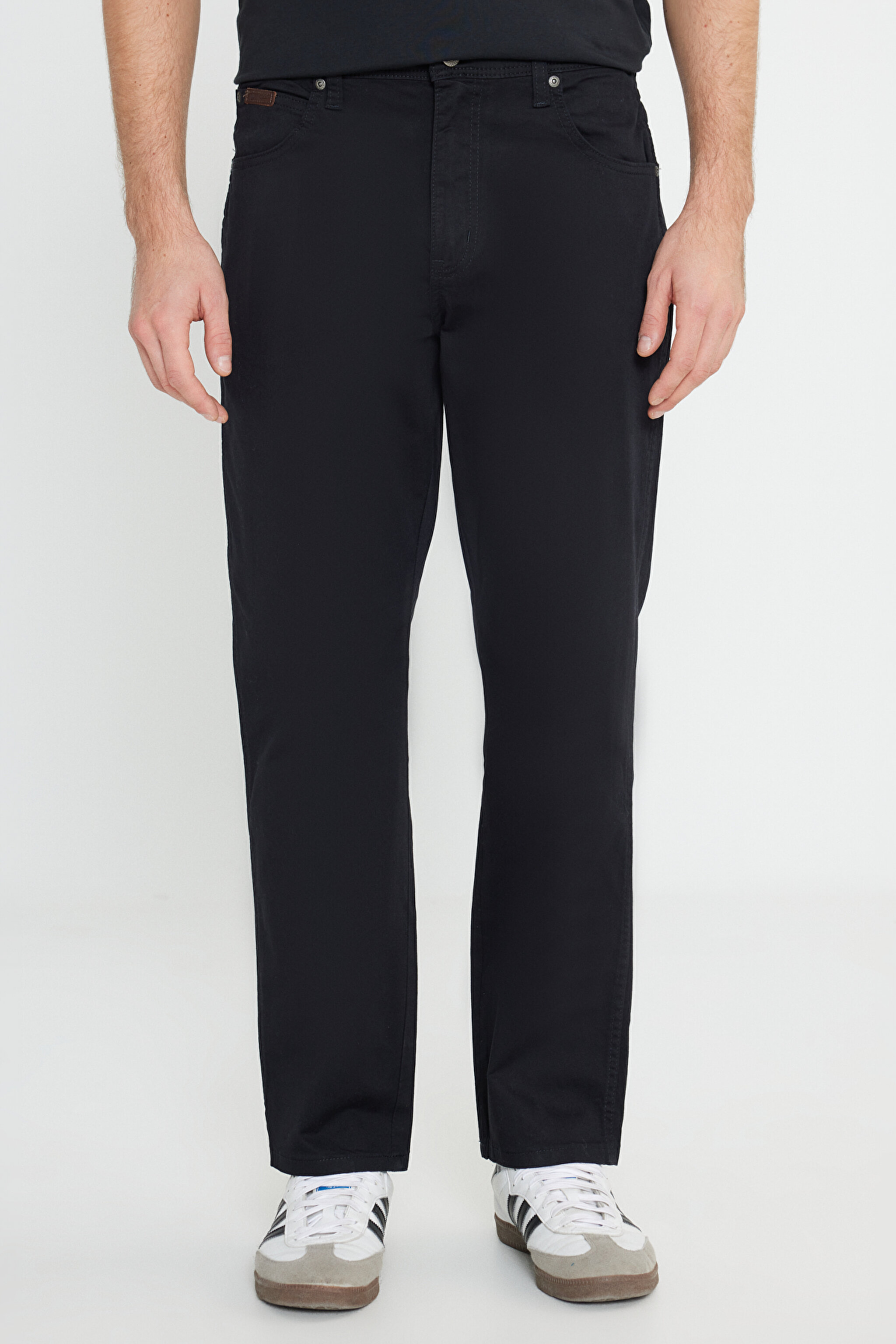 Regular Fit Normal Kesim Normal Bel Düz Paça Siyah Texas Pantolon - Black-W121Y6100 (görsel 3)