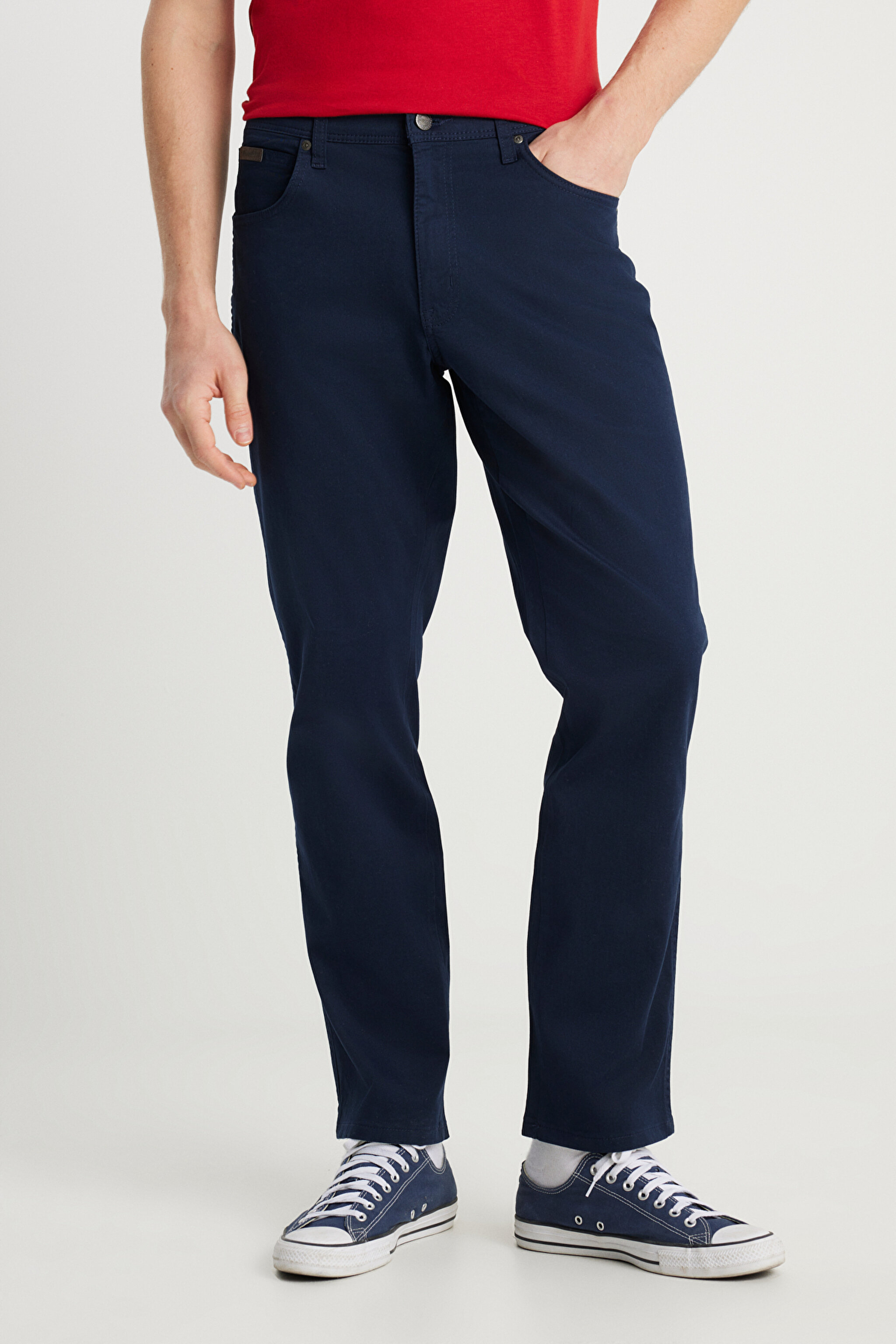 Regular Fit Normal Kesim Normal Bel Düz Paça Lacivert Texas Pantolon - Navy-W121Y6410 (görsel 3)