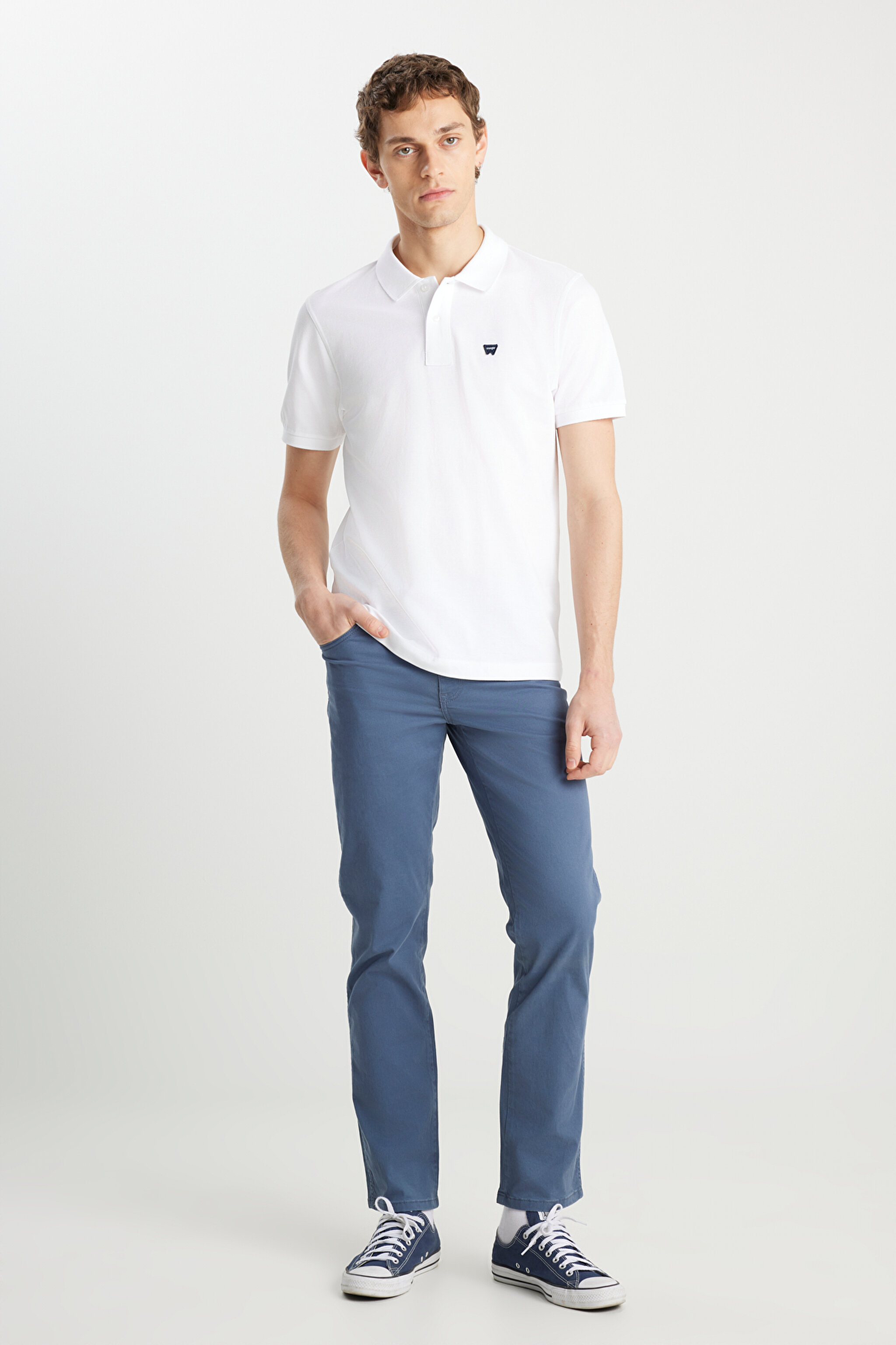Texas Straight Fit Esnek Mavi Pantolon - Blue-W121Y673K