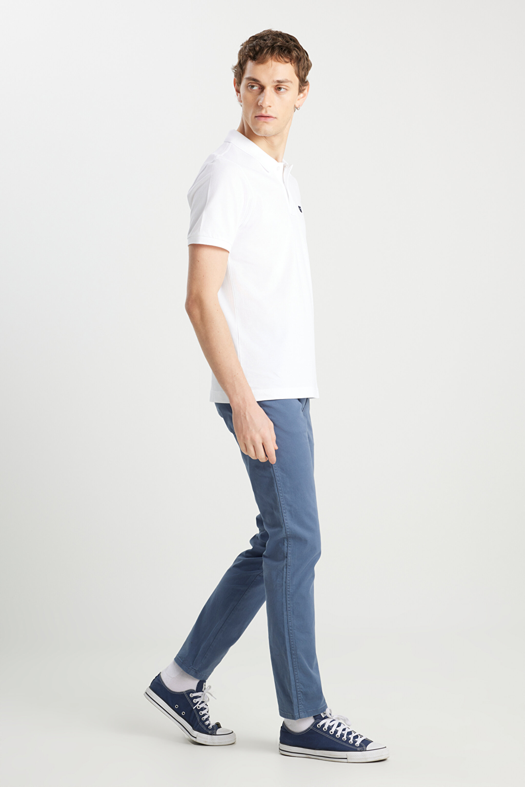 Texas Straight Fit Esnek Mavi Pantolon - Blue-W121Y673K (görsel 2)