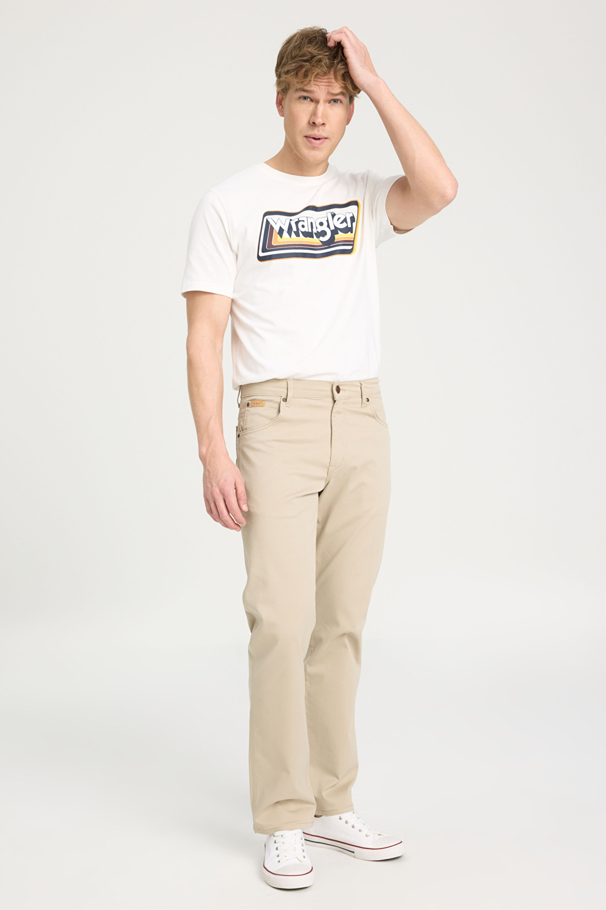 Texas Straight Fit Esnek Casual Pantolon - Beige-W121Y6C06 (görsel 3)