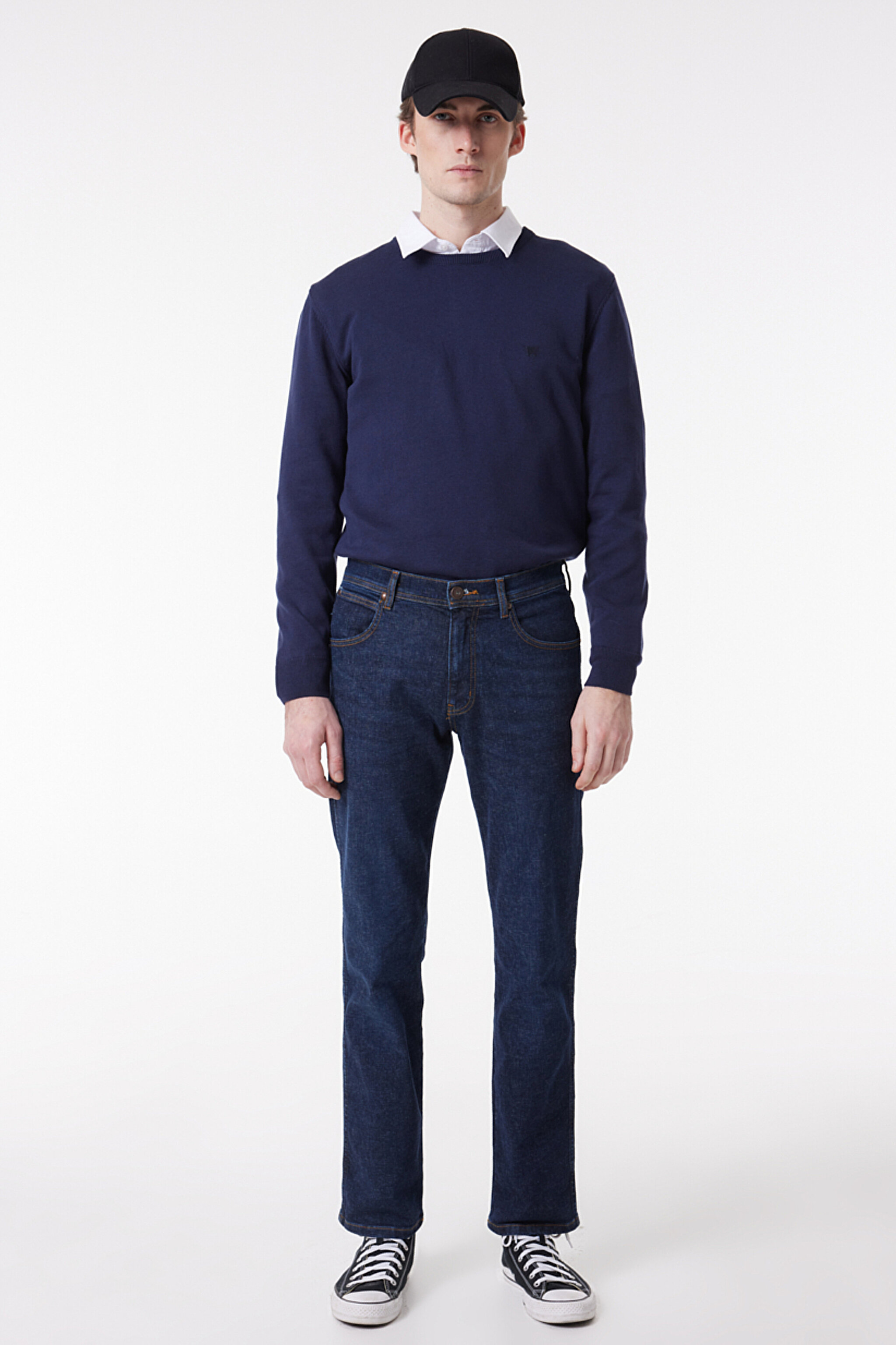 Straight Fit Düz Kesim Normal Bel Esnek Arizona Jean Denim Kot Pantolon - Rinse-W12O01336