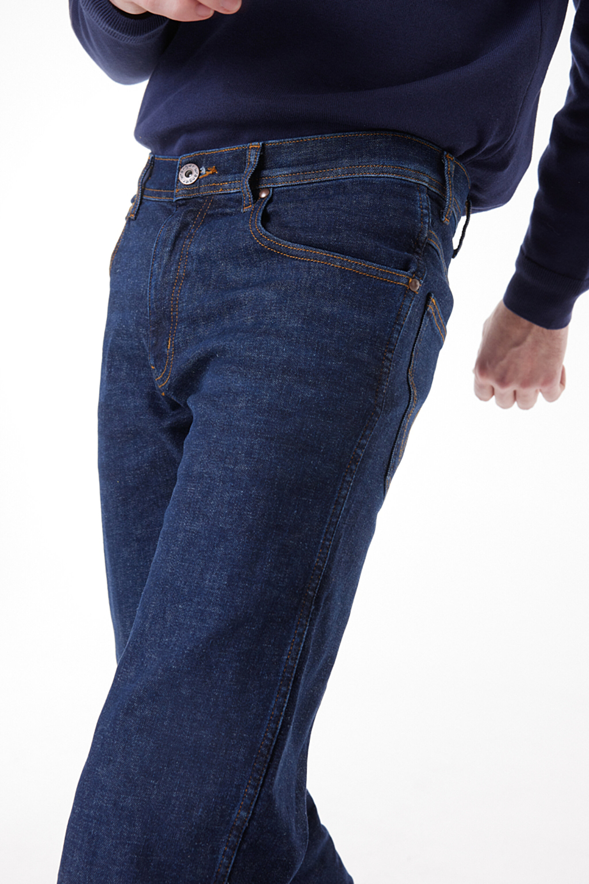 Straight Fit Düz Kesim Normal Bel Esnek Arizona Jean Denim Kot Pantolon - Rinse-W12O01336 (görsel 4)