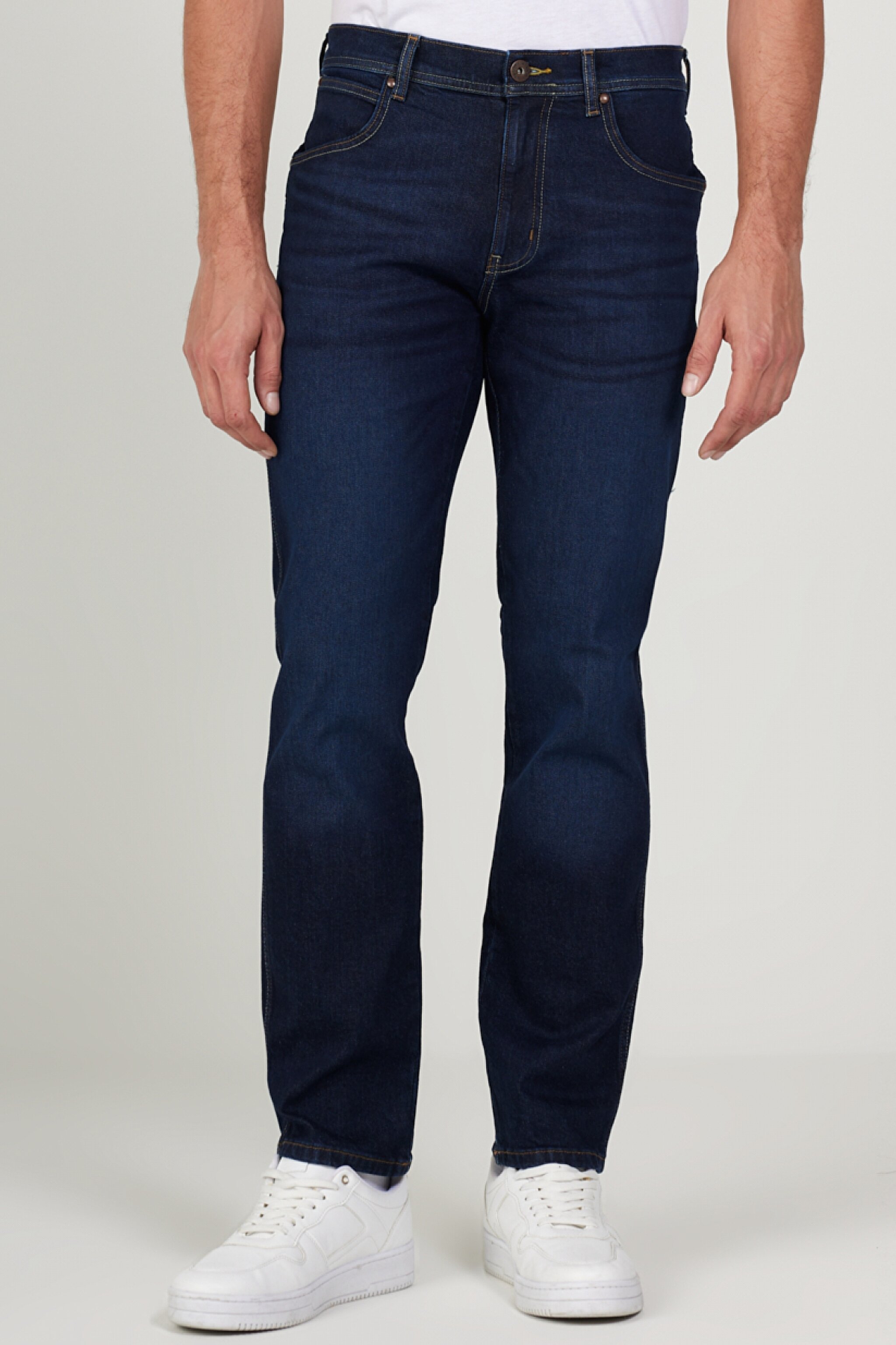 Straight Fit Düz Kesim Normal Bel Lacivert Arizona Jean Denim Kot Pantolon - Rinse-W12O01436