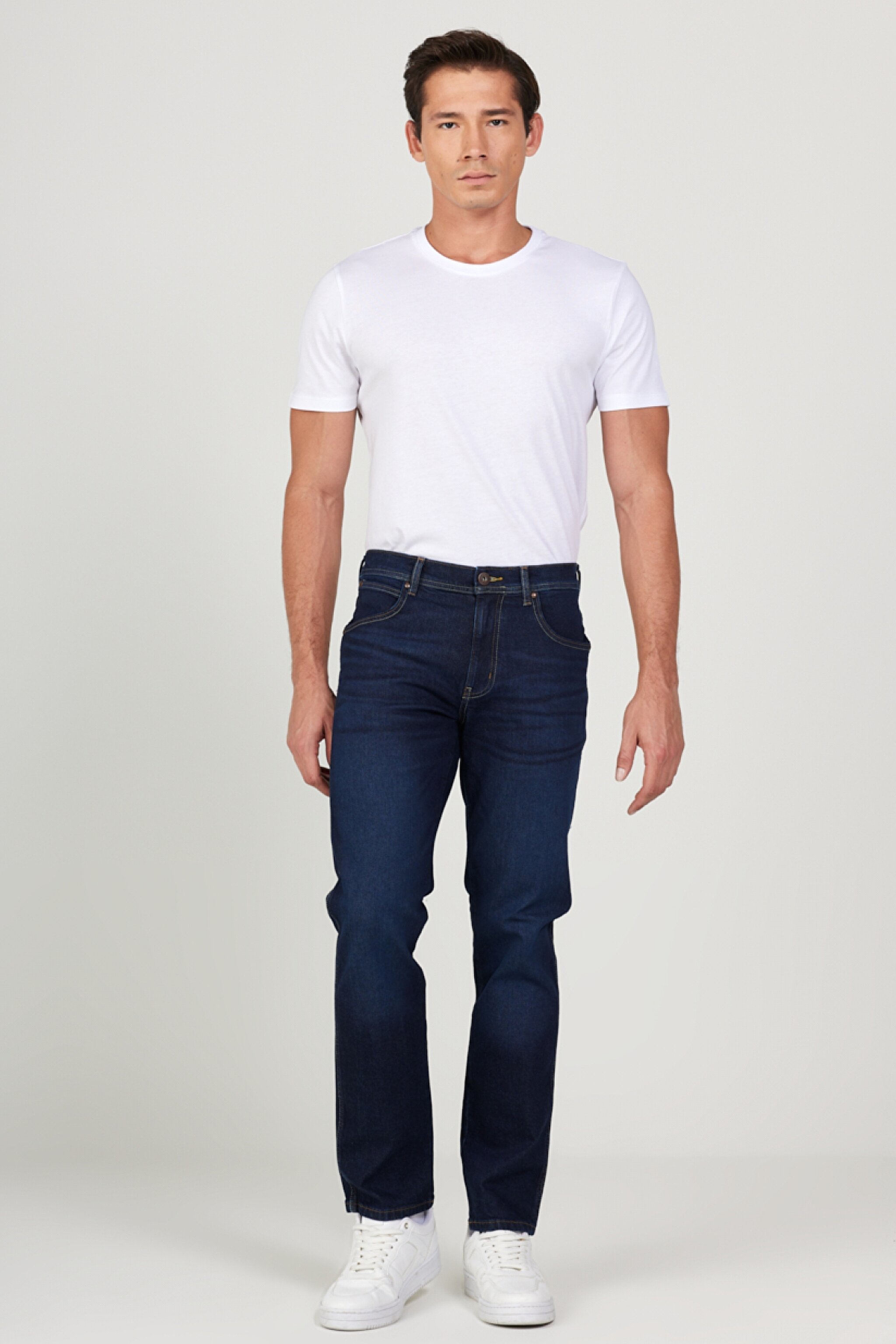 Straight Fit Düz Kesim Normal Bel Lacivert Arizona Jean Denim Kot Pantolon - Rinse-W12O01436 (görsel 3)