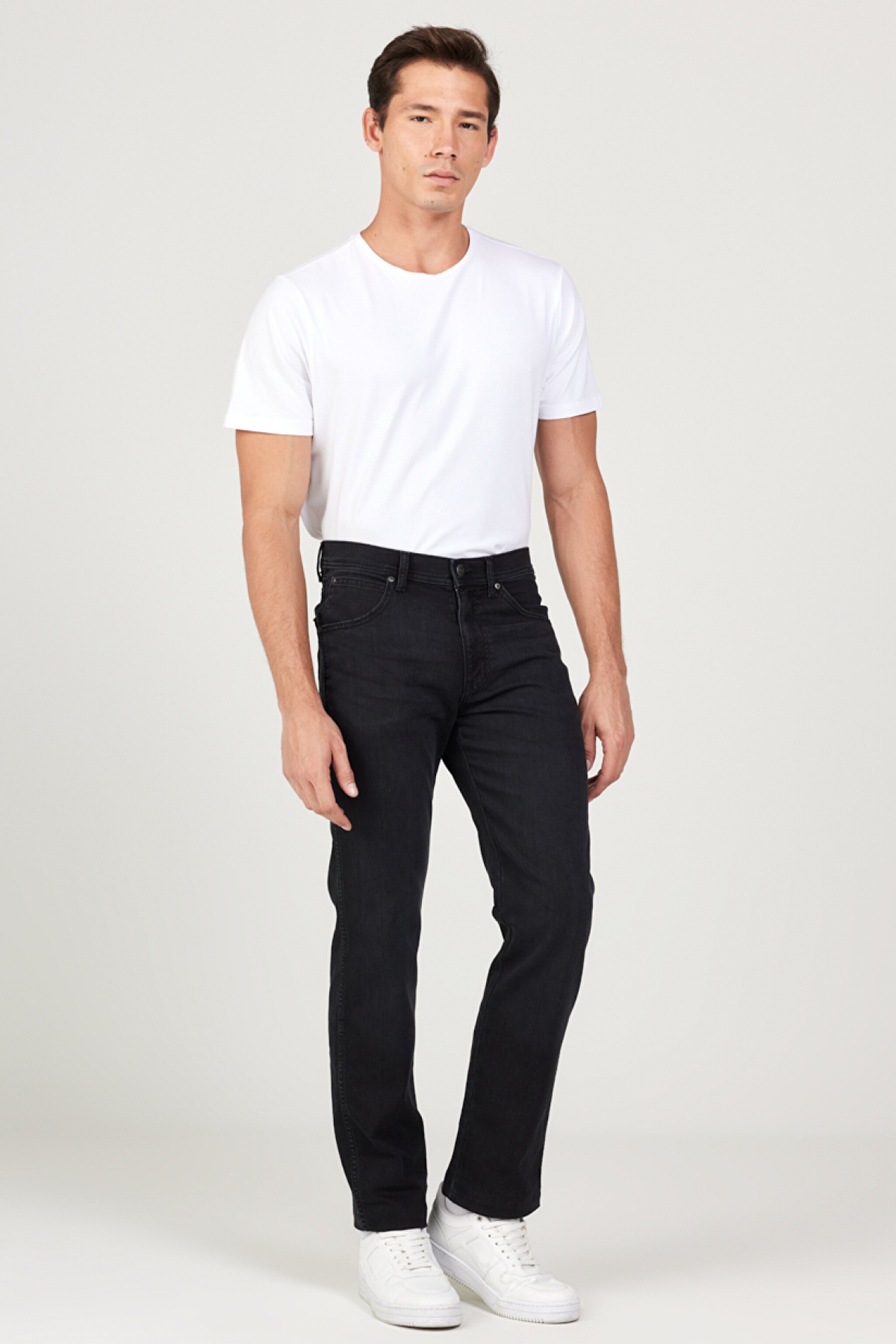Straight Fit Düz Kesim Normal Bel Esnek Arizona Jean Denim Kot Pantolon - Black-W12O016001 (görsel 2)
