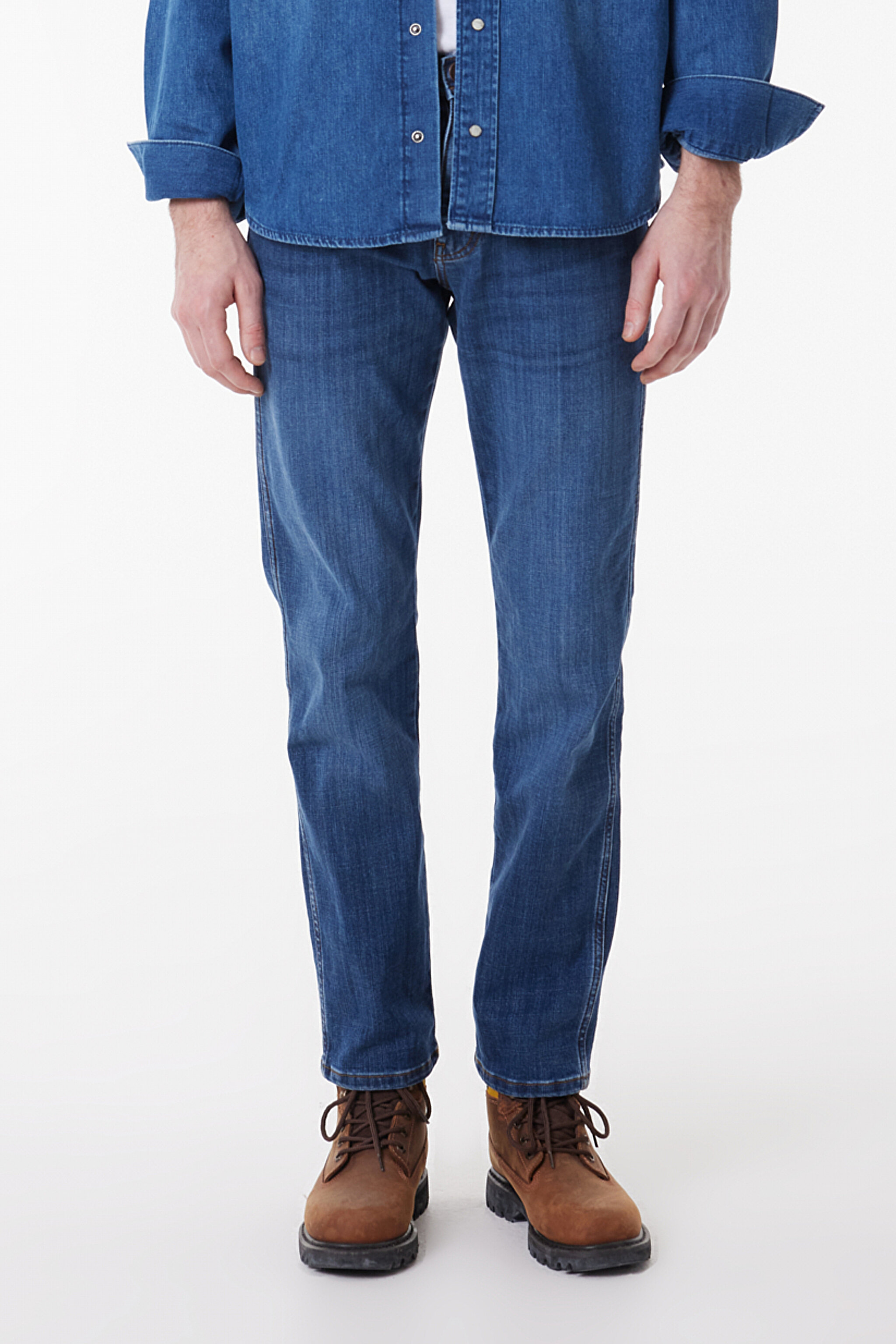 Straight Fit Düz Kesim Normal Bel Esnek Arizona Jean Denim Kot Pantolon - Stone-W12O01758