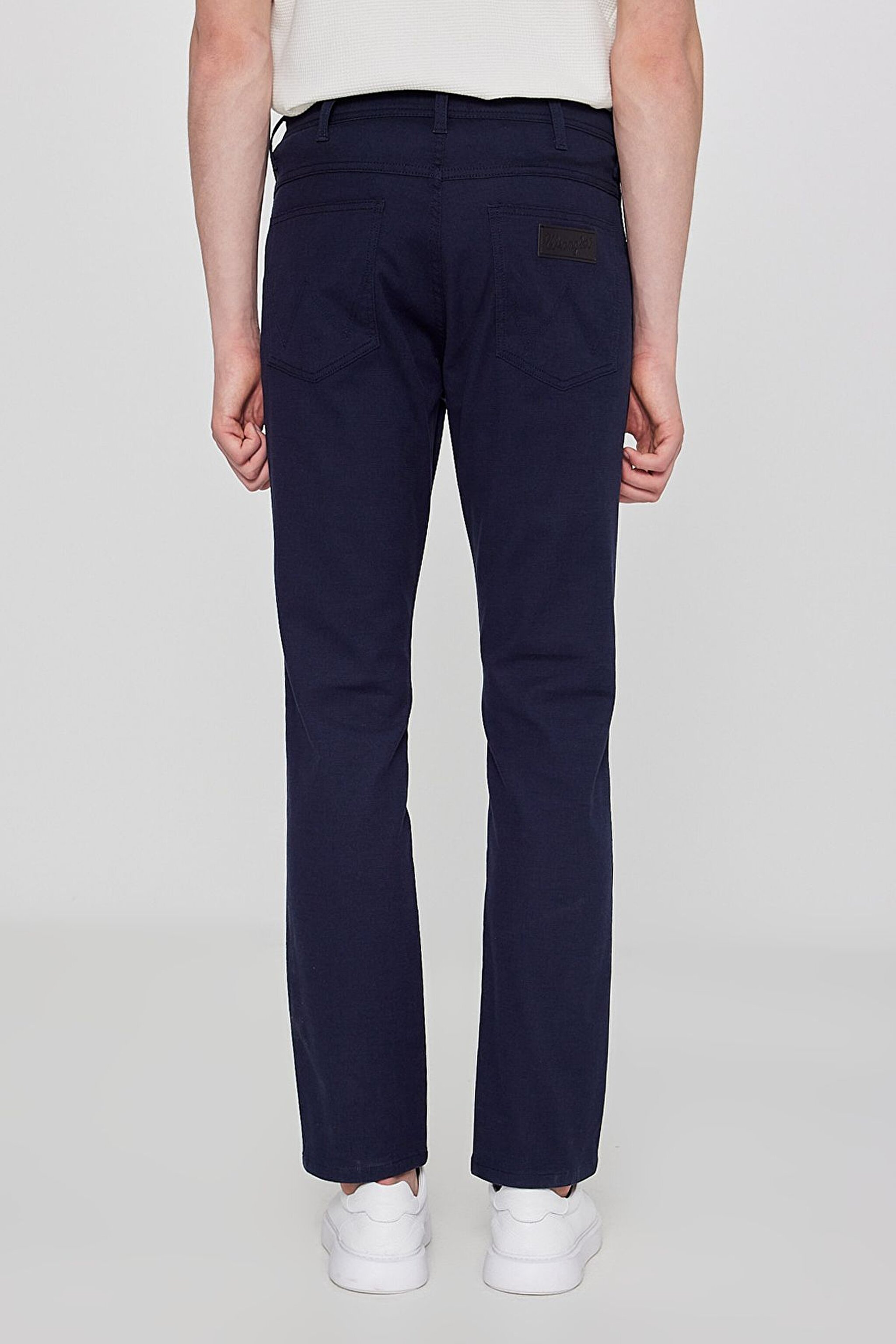 Pamuklu Arizona Straight Fit Cepli Esnek Jean Kot Denim Pantolon - Navy-W12O021410 (görsel 4)