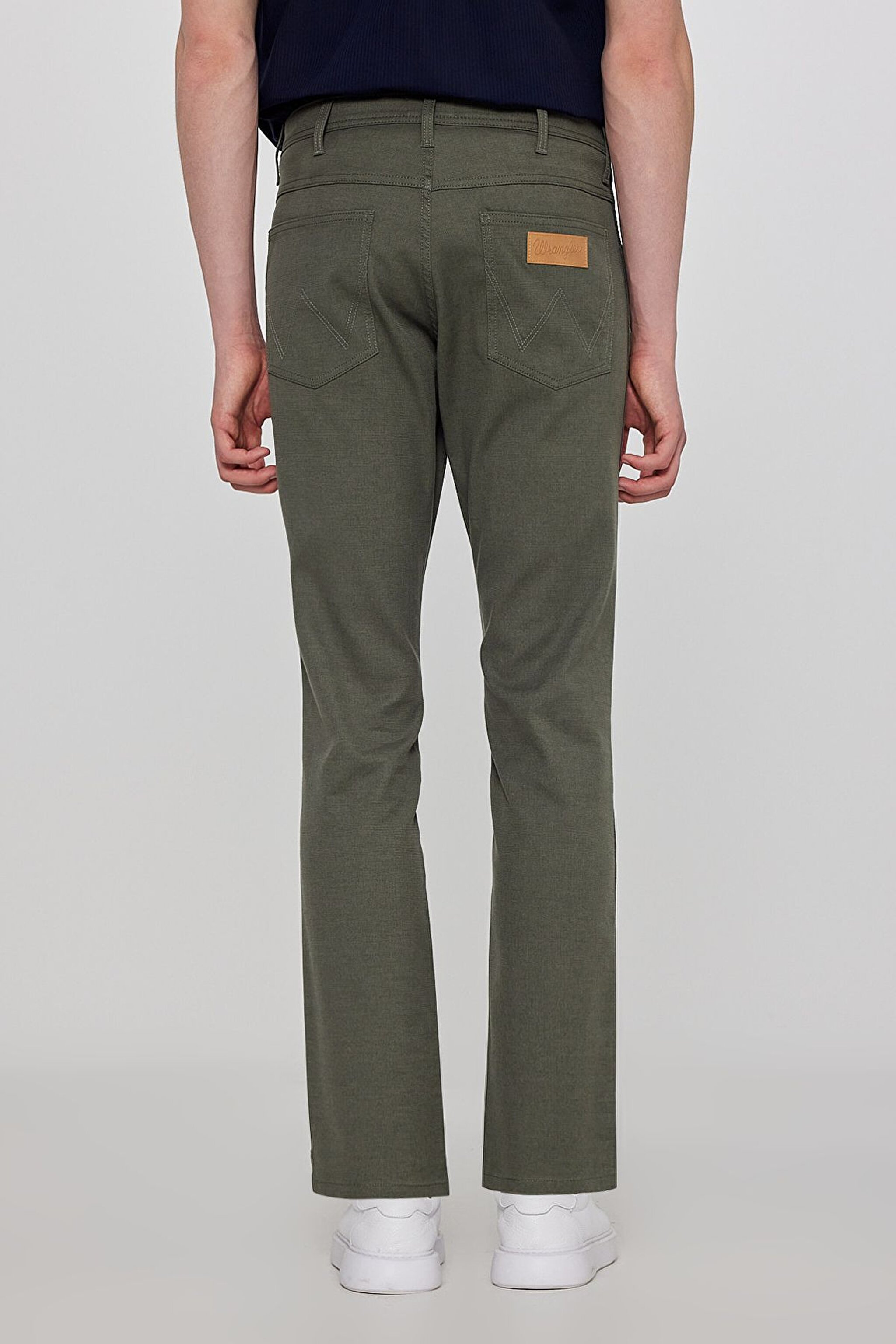 Pamuklu Arizona Straight Fit Cepli Esnek Jean Kot Denim Pantolon - Khaki-W12O021801 (görsel 5)