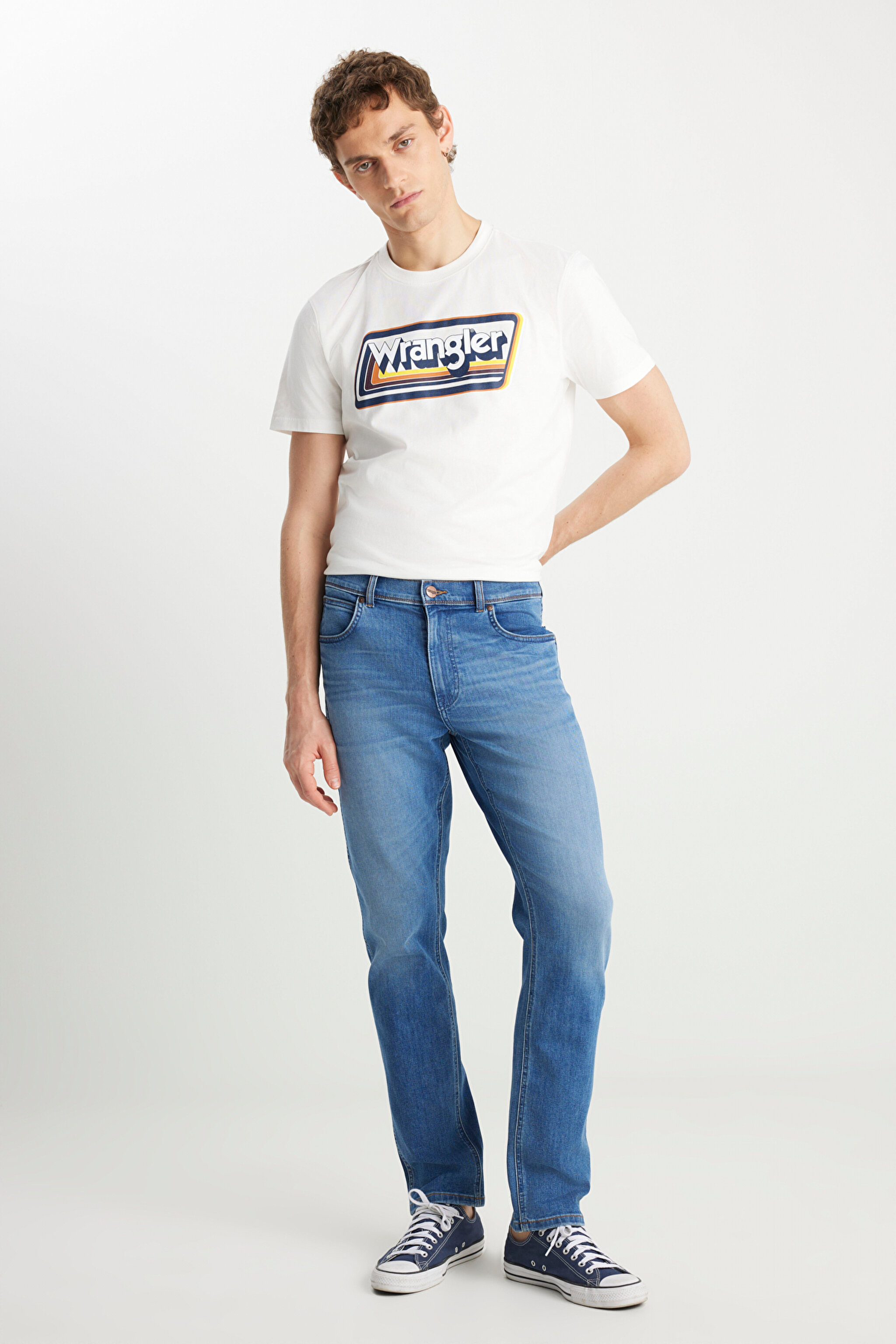 Texas Straight Fit Normal Bel Düz Paça Koyu Mavi Pamuklu Esnek Denim Jean Pantolon