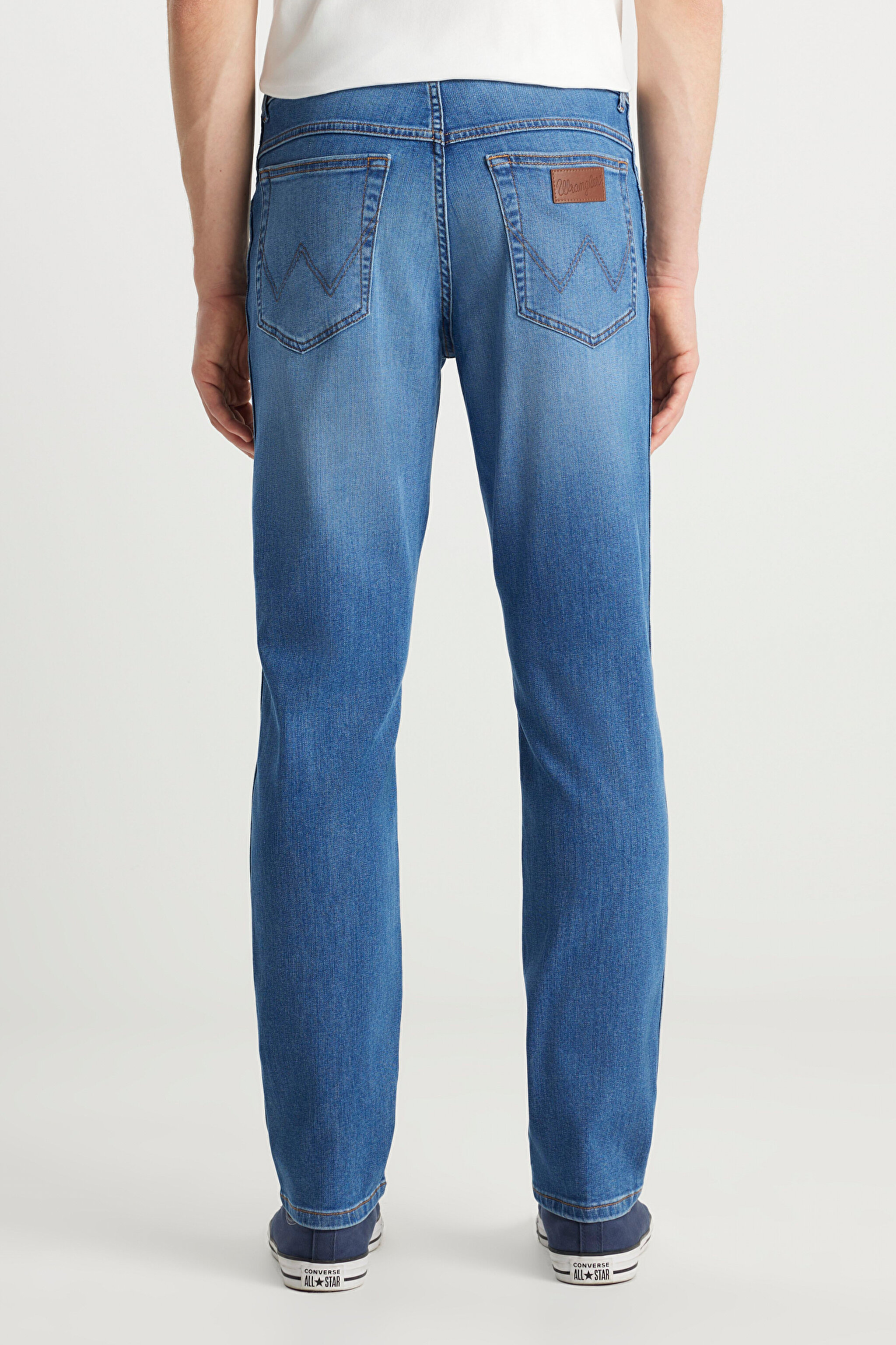 Texas Straight Fit Normal Bel Düz Paça Koyu Mavi Pamuklu Esnek Denim Jean Pantolon - Heritage Haze-W12S00018357 (görsel 4)