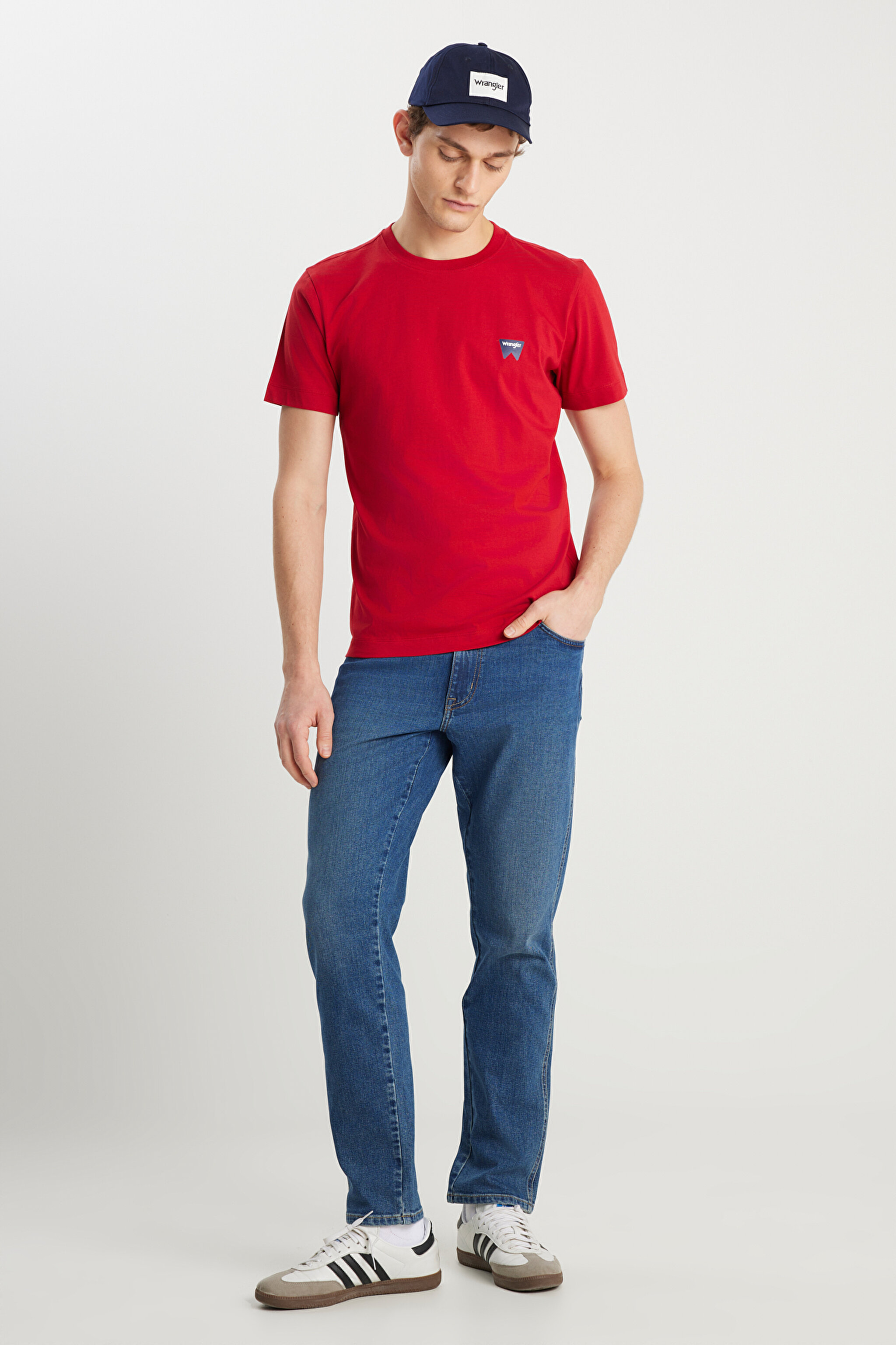 Texas Slim Fit Dar Kesim Normal Bel Dar Paça Koyu Mavi Pamuklu Esnek Jean Denim Pantolon