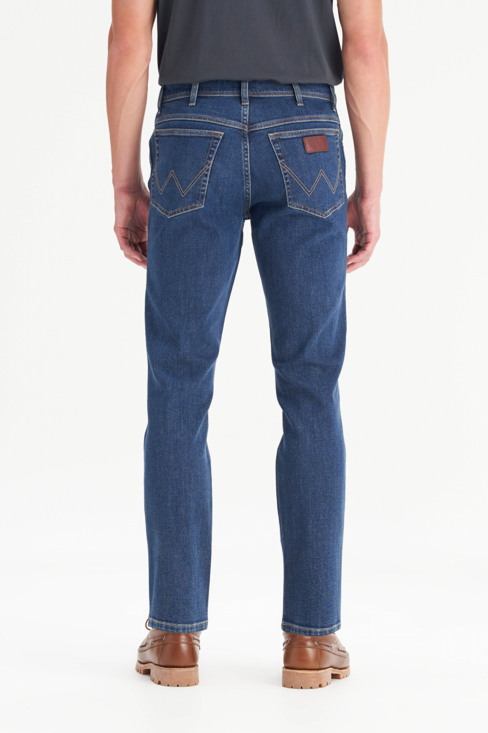 Texas Slim Fit Dar Kesim Normal Bel Dar Paça Koyu Mavi Pamuklu