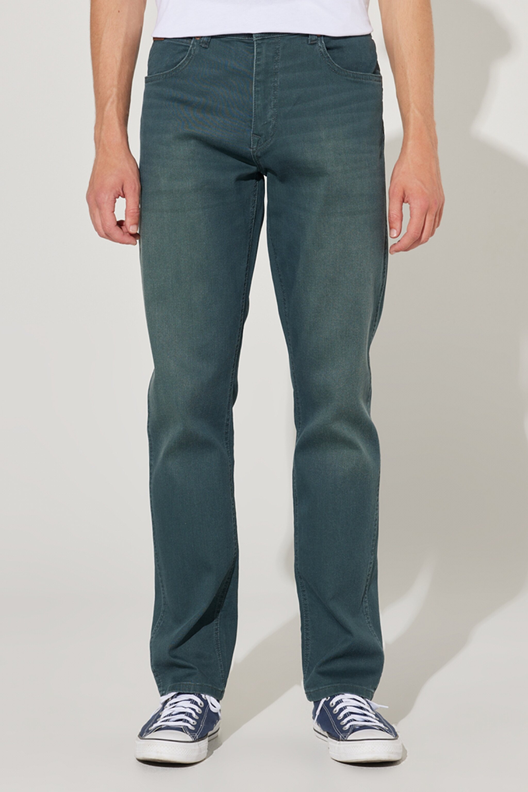 Texas Slim Fit Normal Bel Denim Esnek Jean Kot Pantolon - Gray-W12S003035