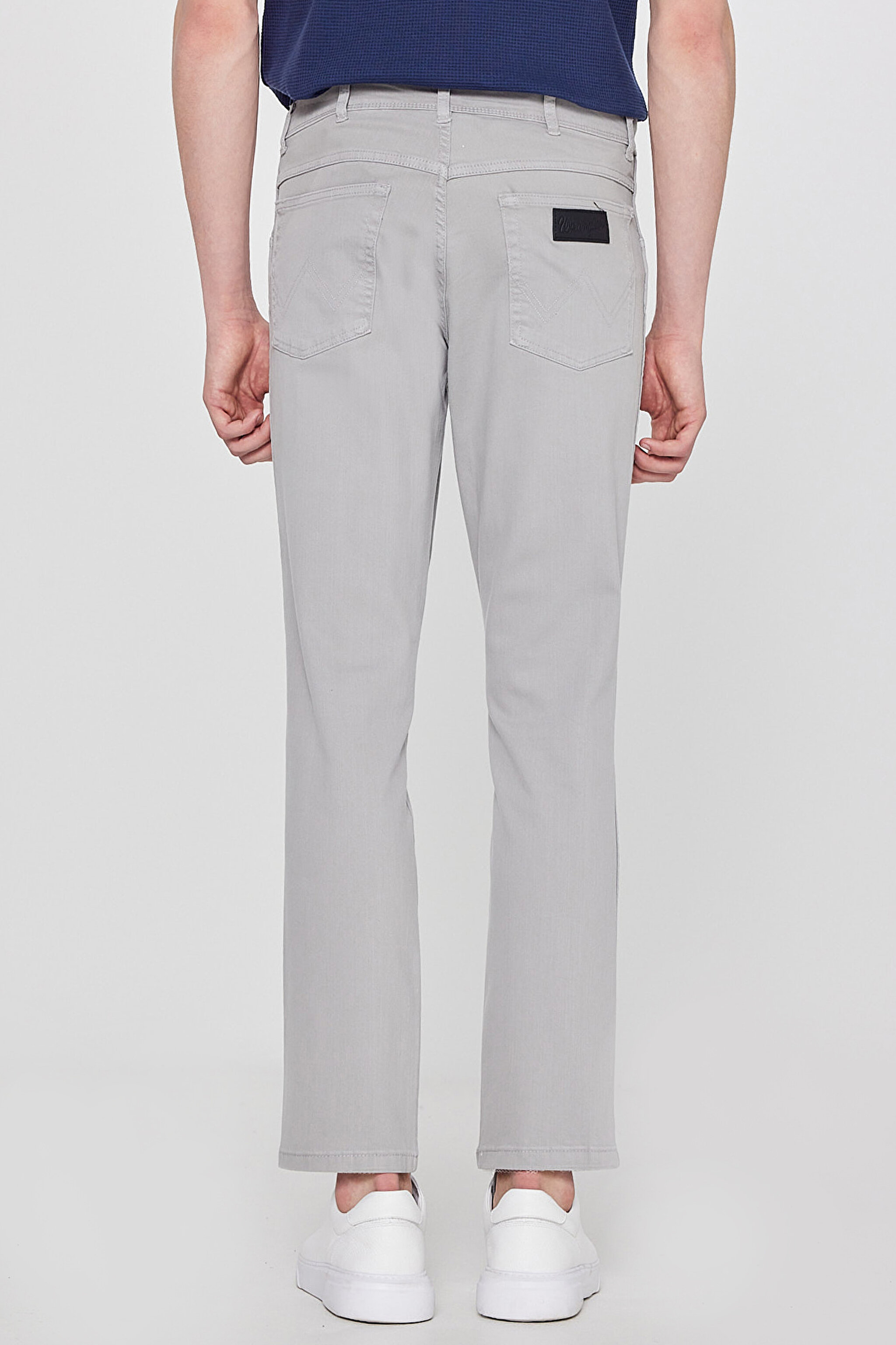 Texas Slim Fit Dar Kesim Normal Bel Açık Gri Esnek Pantolon - Gray-W12S004035 (görsel 4)
