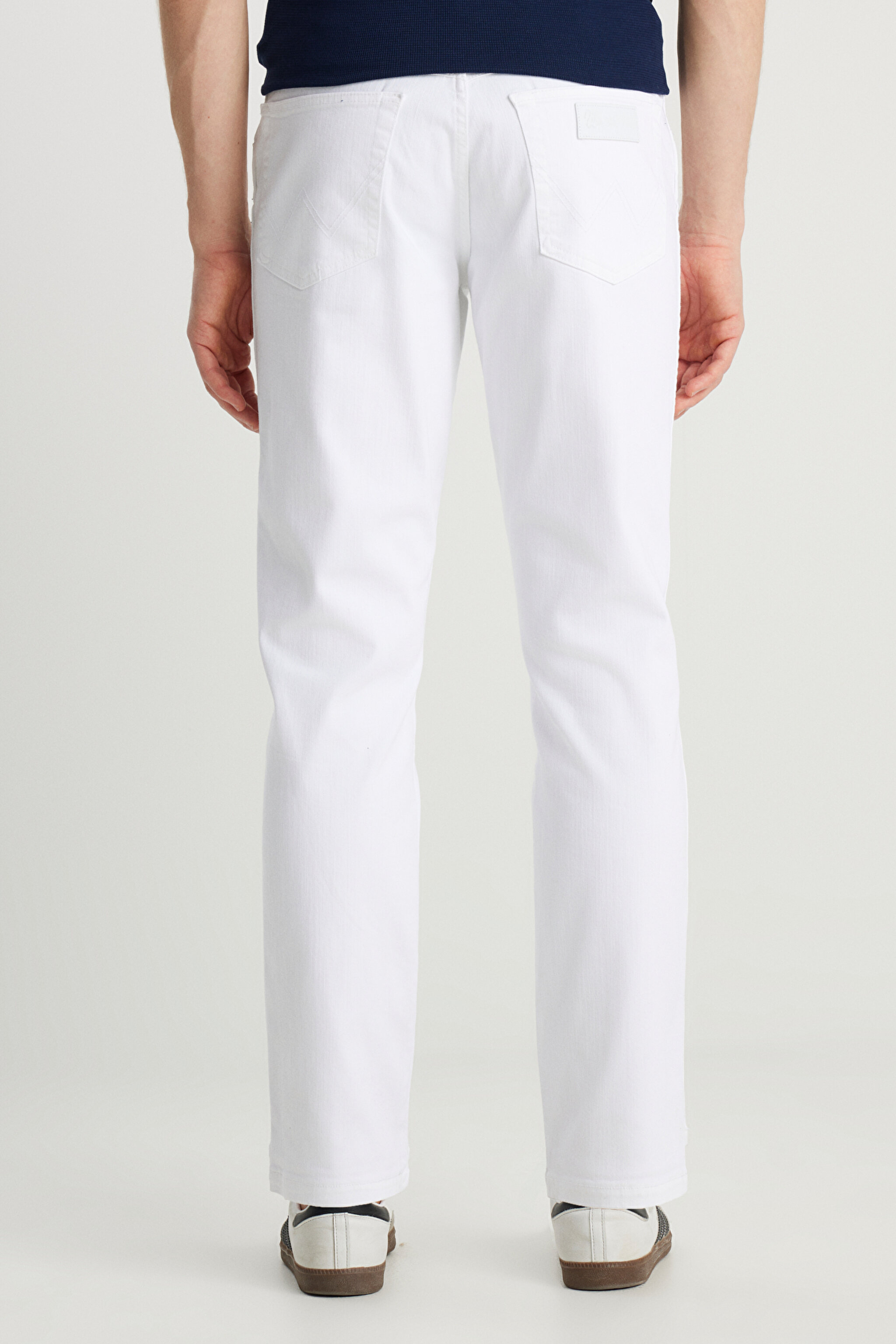 Texas Slim Fit Dar Kesim Normal Bel Beyaz Esnek Pantolon - White-W12S004100 (görsel 4)