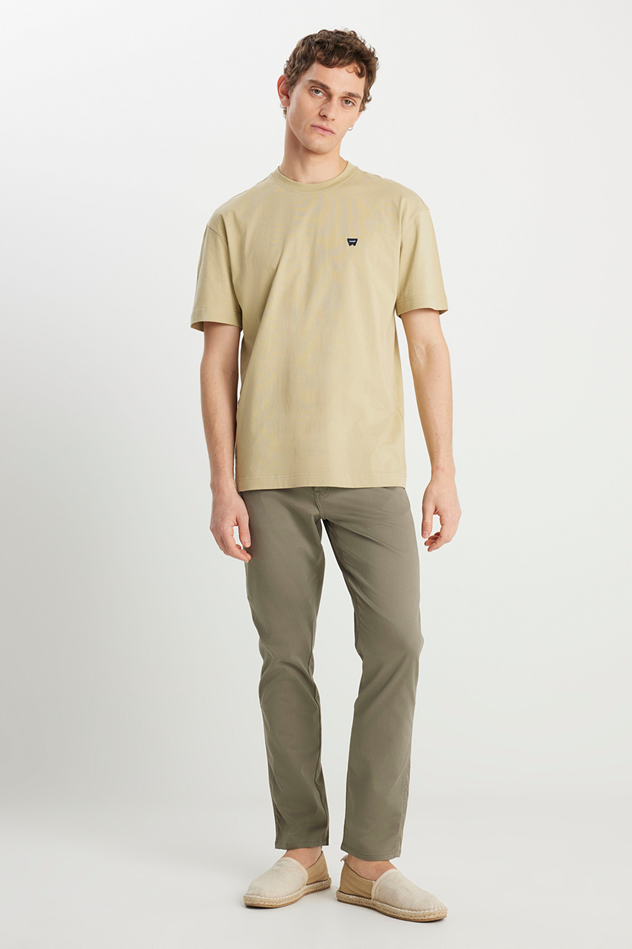 Texas Slim Fit Dar Kesim Normal Bel Yeşil Pantolon