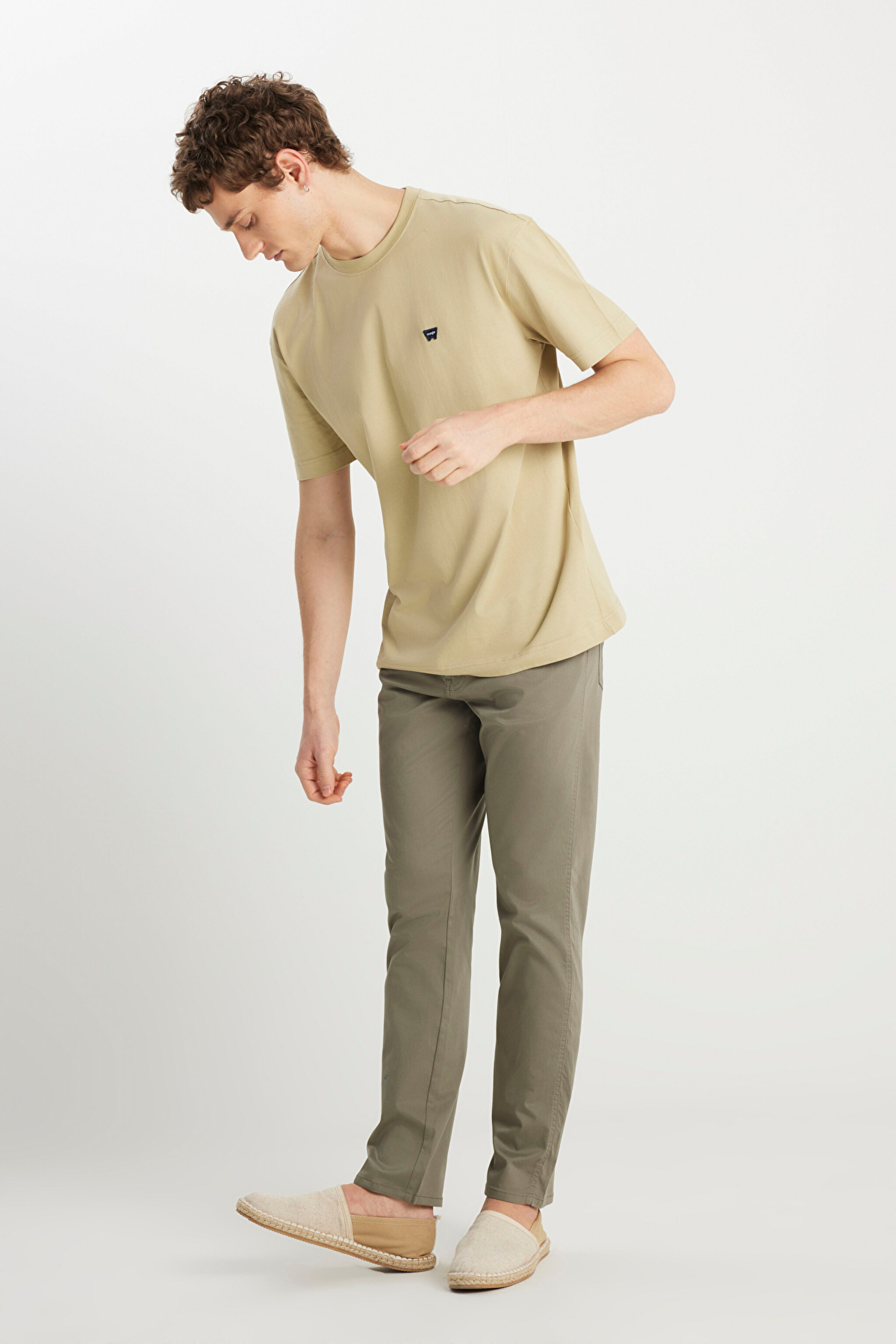 Texas Slim Fit Dar Kesim Normal Bel Yeşil Pantolon - Green-W12S004300 (görsel 2)