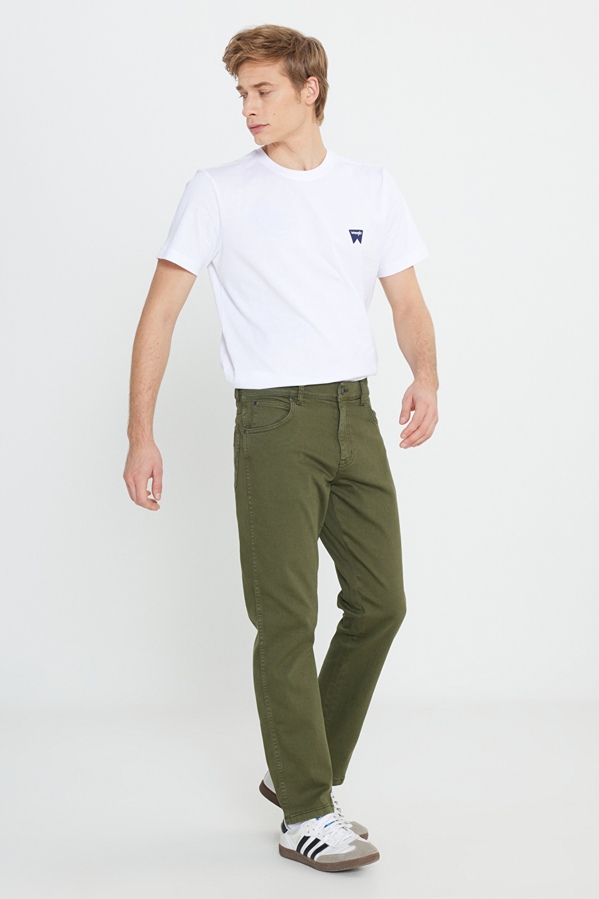 Texas Slim Fit Dar Kesim Normal Bel Haki Esnek Pantolon