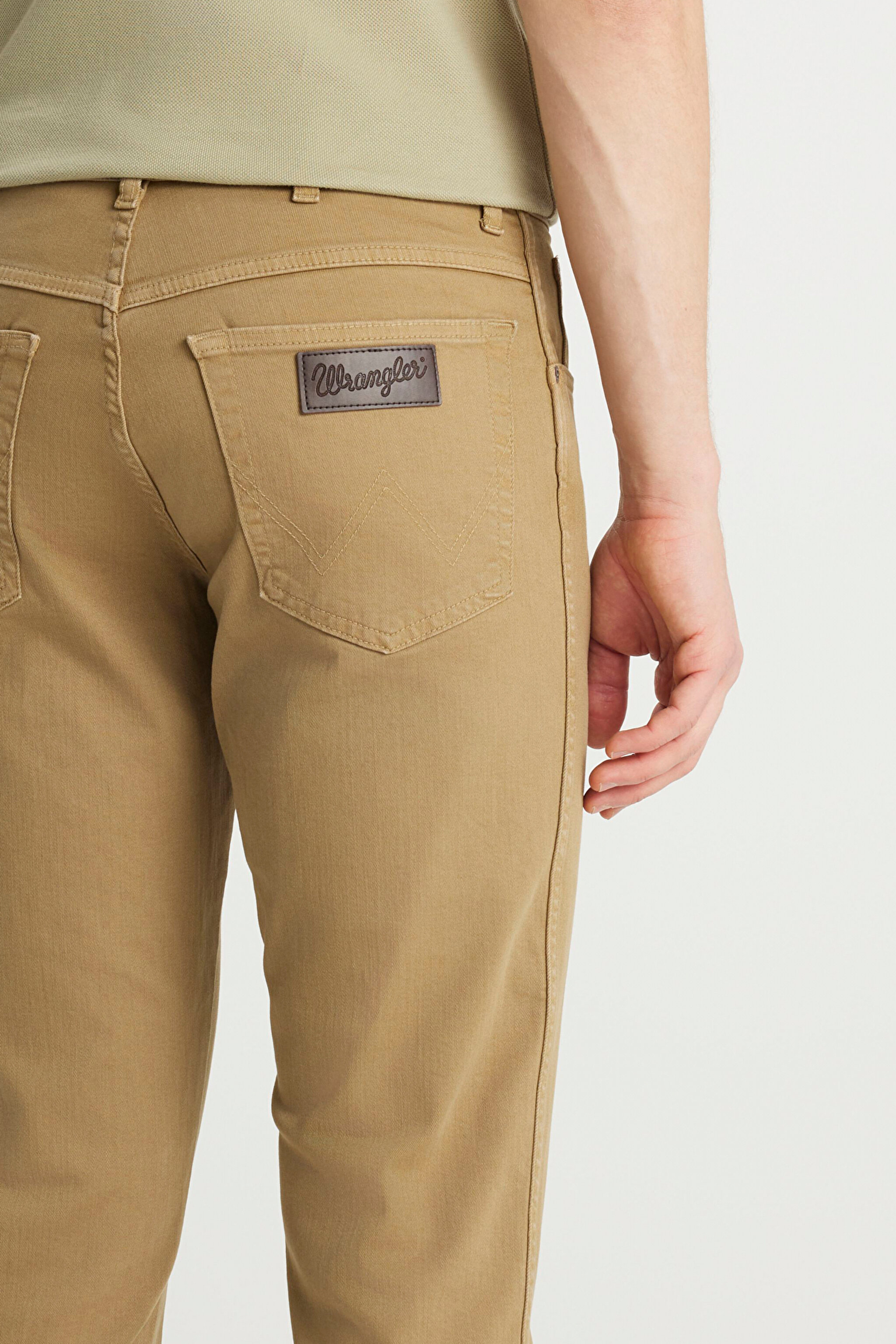 Texas Slim Fit Dar Kesim Normal Bel Kahverengi Esnek Pantolon - Tobacco Brown-W12S004SZ (görsel 5)