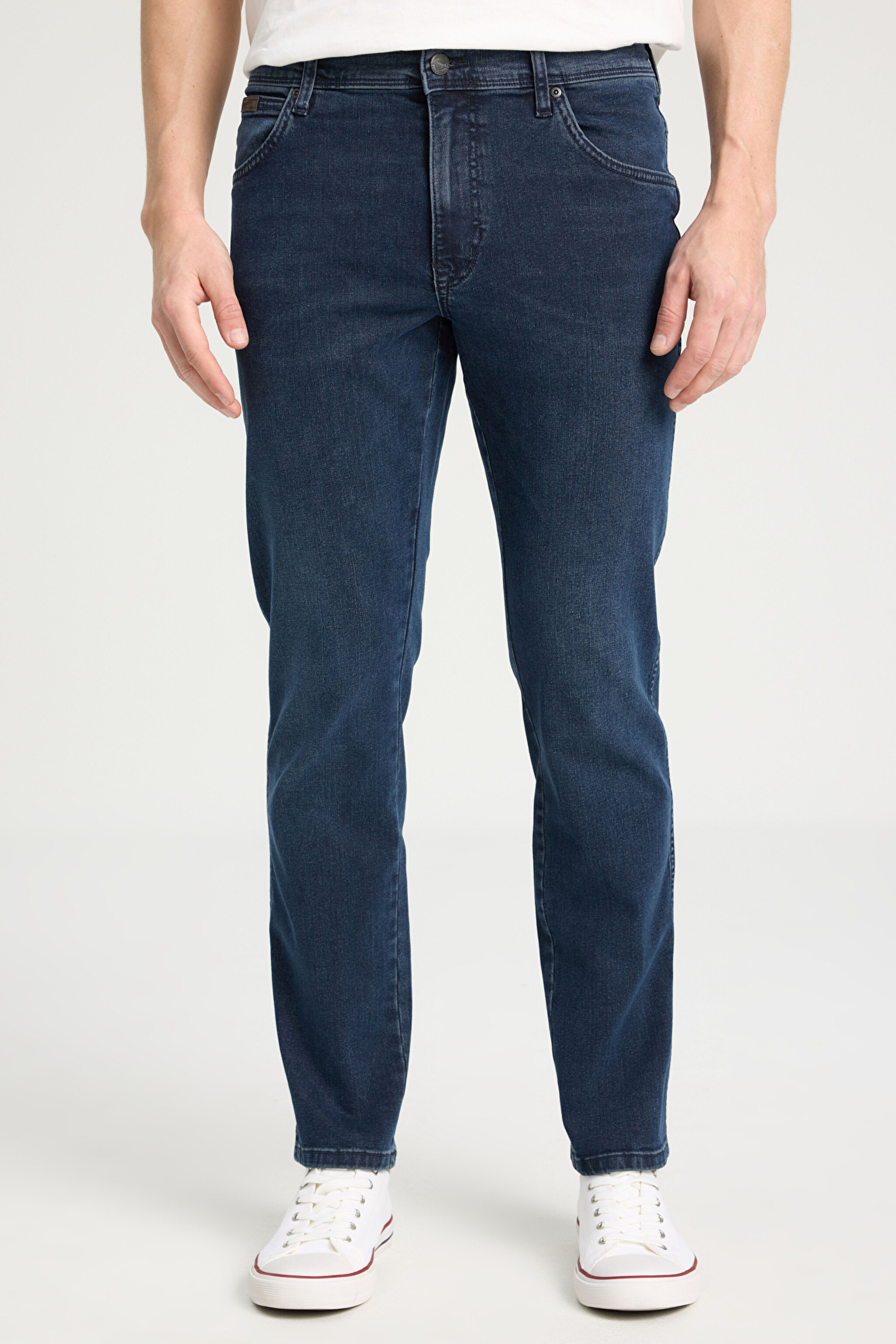 Texas Slim Fit Dar Kesim Normal Bel Mavi Esnek Jean Kot Pantolon - Mid Blue-W12S010396 (görsel 4)
