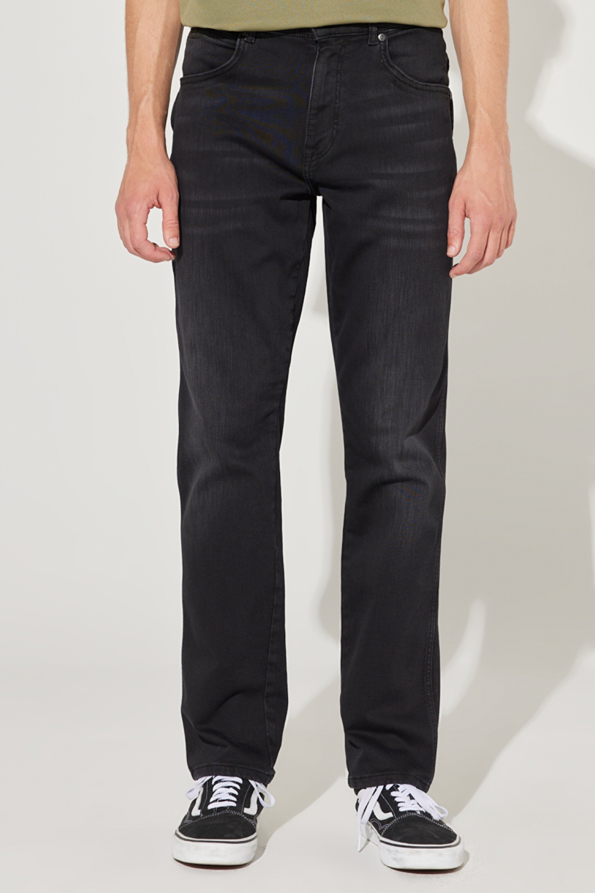 Texas Slim Fit Dar Kesim Normal Bel Esnek Jean Kot Pantolon - Black-W12S032001