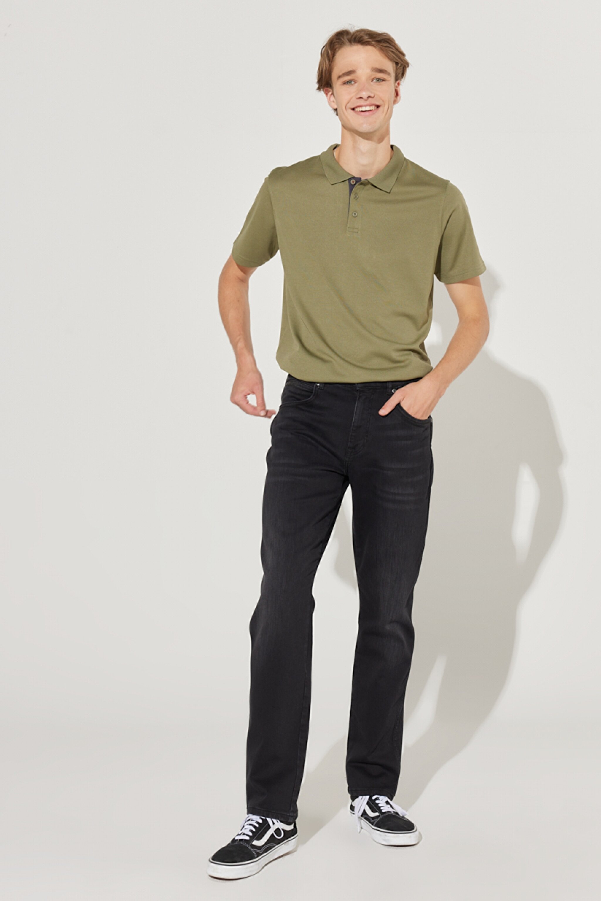 Texas Slim Fit Dar Kesim Normal Bel Esnek Jean Kot Pantolon - Black-W12S032001 (görsel 2)
