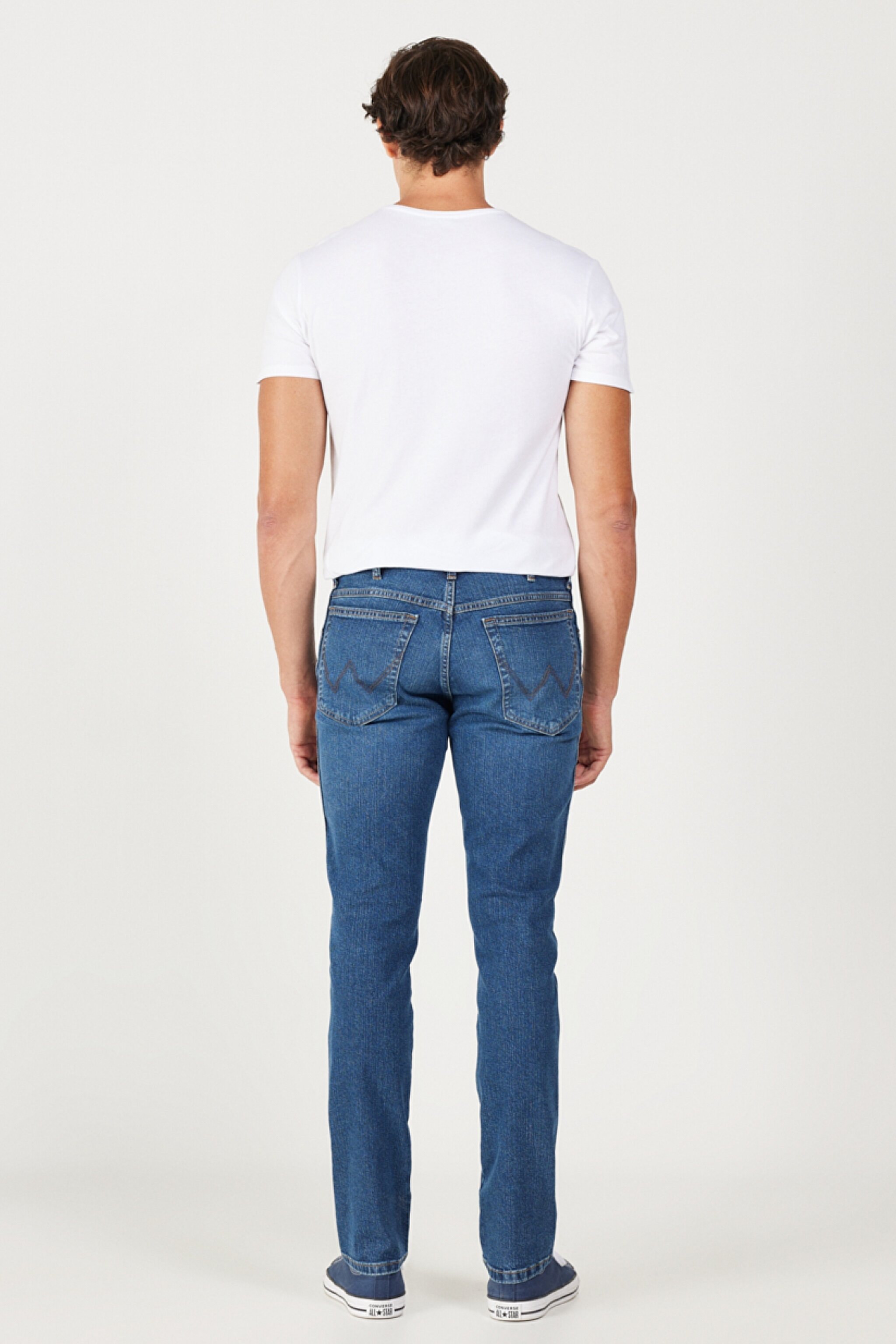 Texas Slim Fit Dar Kesim Normal Bel Mavi Esnek Jean Kot Pantolon - Mid Blue-W12S057XT (görsel 7)
