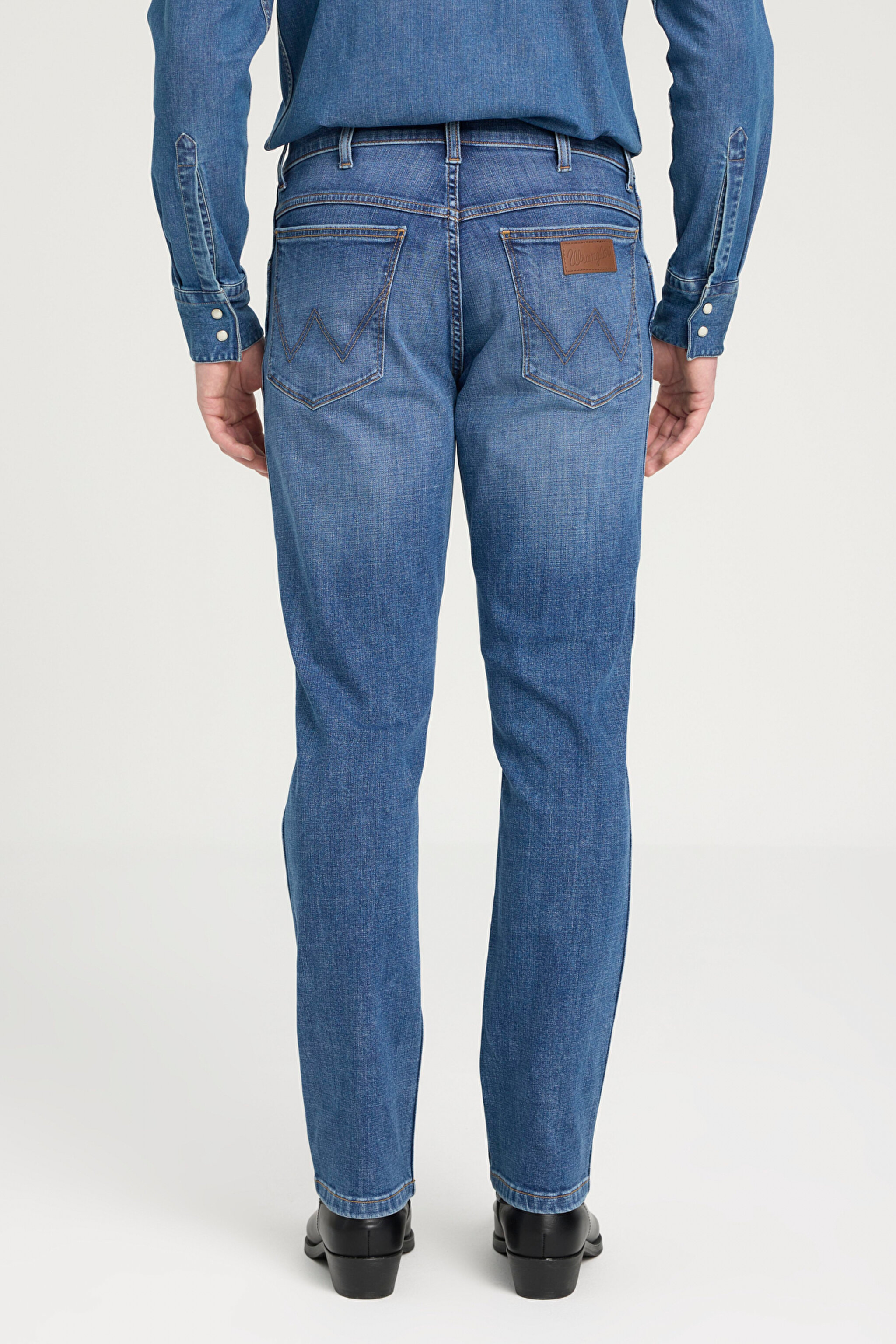 Slim Fit Dar Kesim Normal Bel Dar Paça Koyu Mavi Texas Jean Kot Pantolon - In Deep-W12S084W83 (görsel 6)