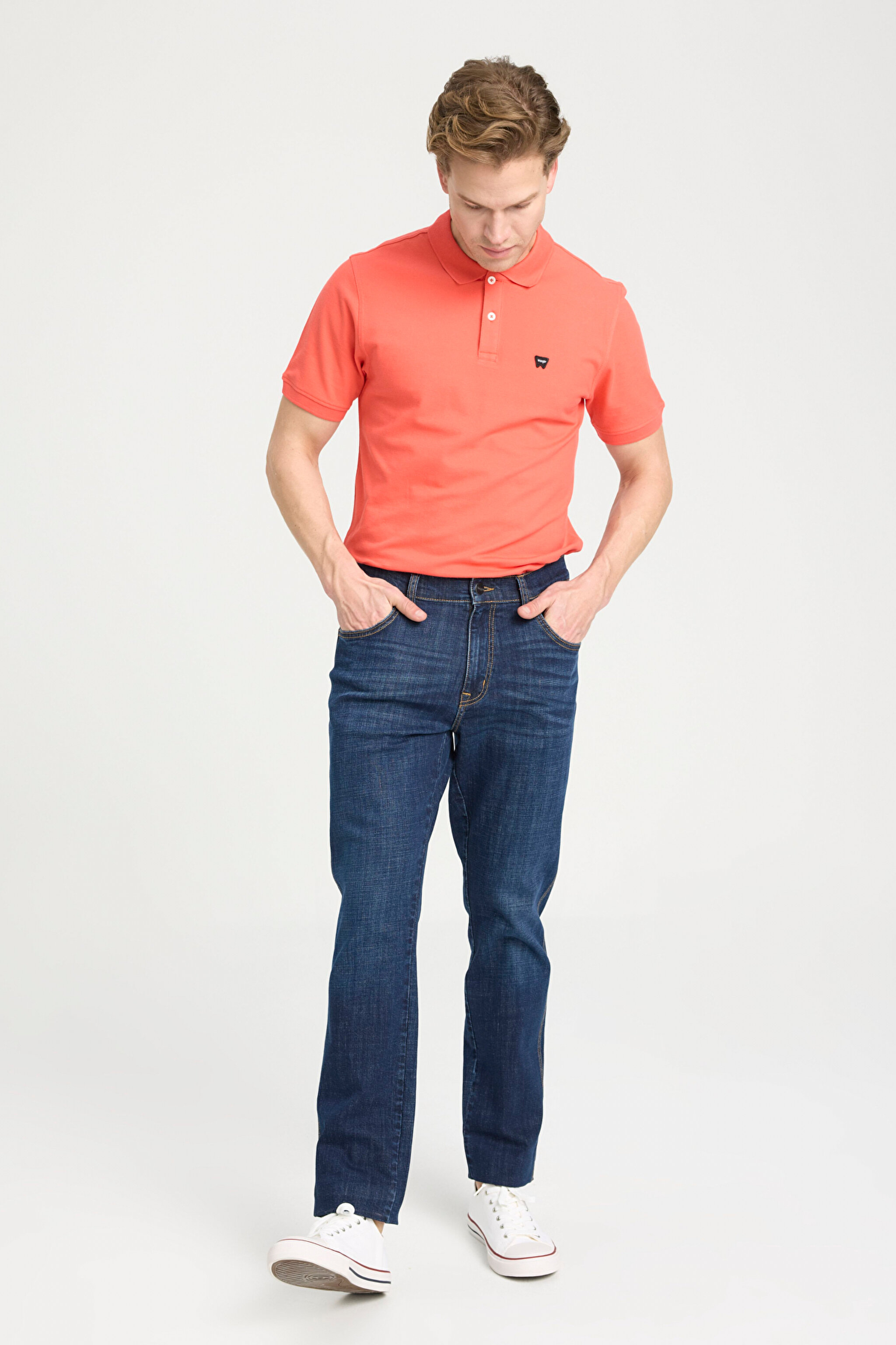 Slim Fit Dar Kesim Normal Bel Dar Paça Koyu Mavi Texas Jean Kot Pantolon - Balancing Act-W12S085W50 (görsel 2)