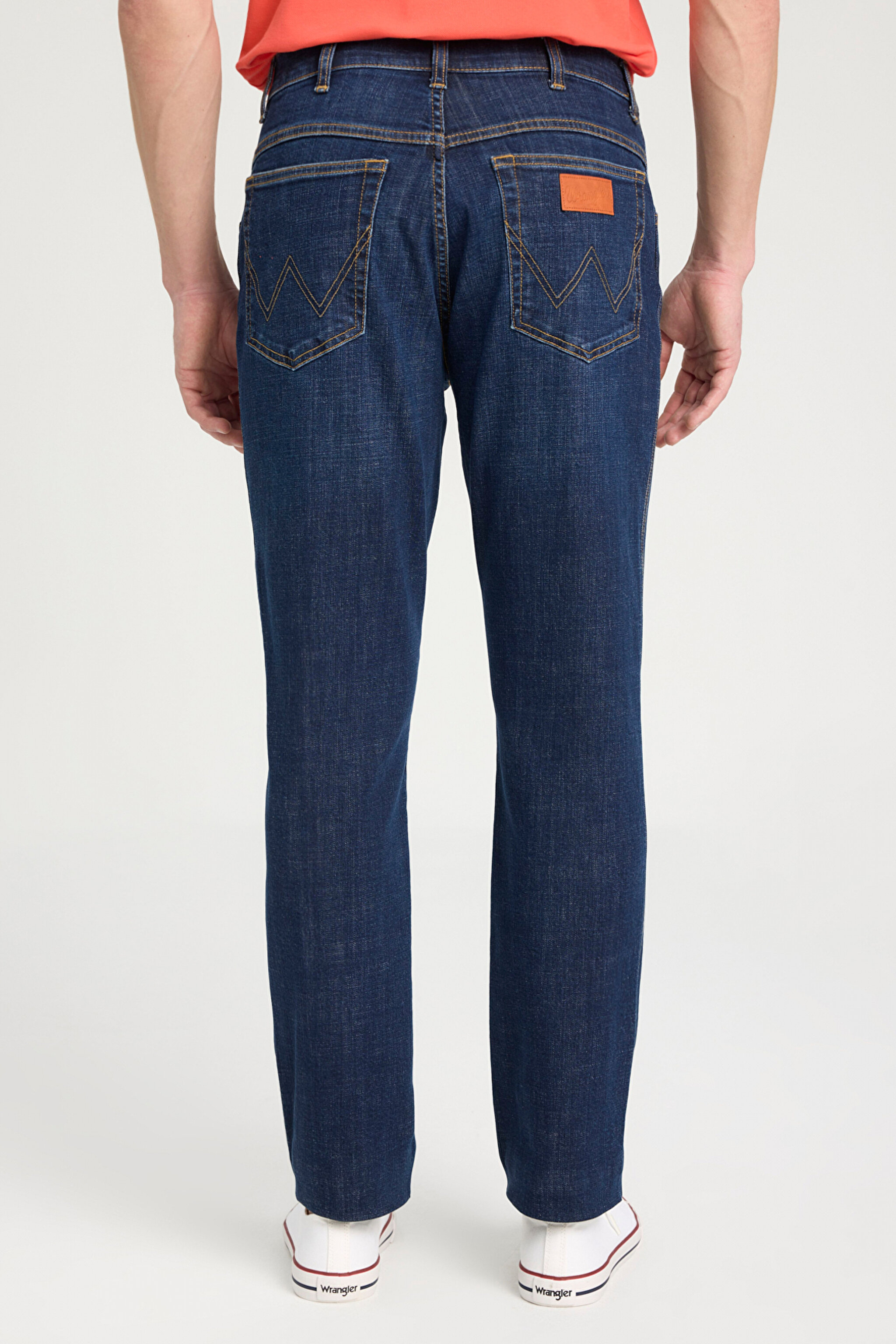 Slim Fit Dar Kesim Normal Bel Dar Paça Koyu Mavi Texas Jean Kot Pantolon - Balancing Act-W12S085W50 (görsel 5)
