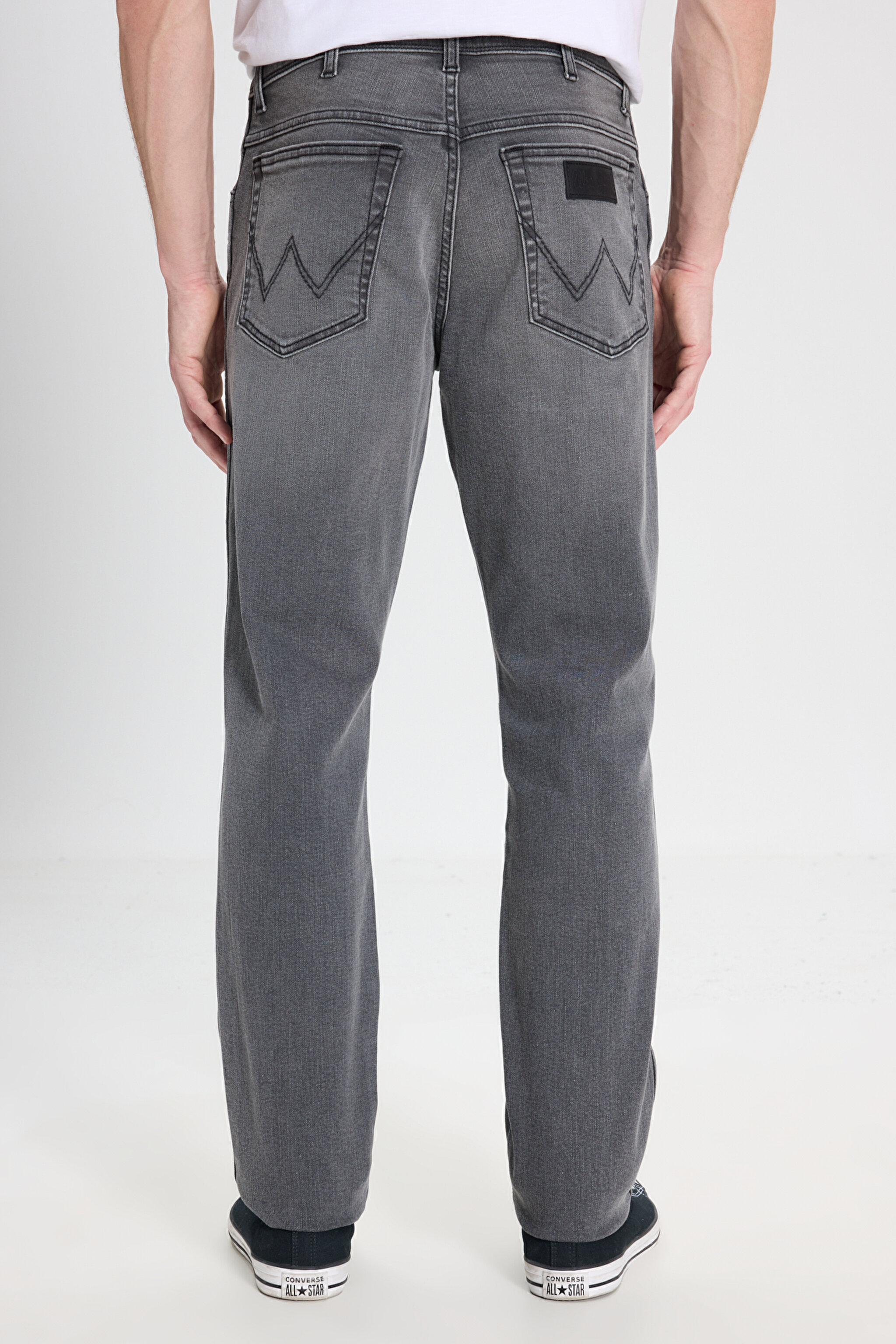 Slim Fit Dar Kesim Normal Bel Dar Paça Texas Antrasit Esnek Jean Denim Pantolon - Mid Anthracite-W12S099051 (görsel 5)