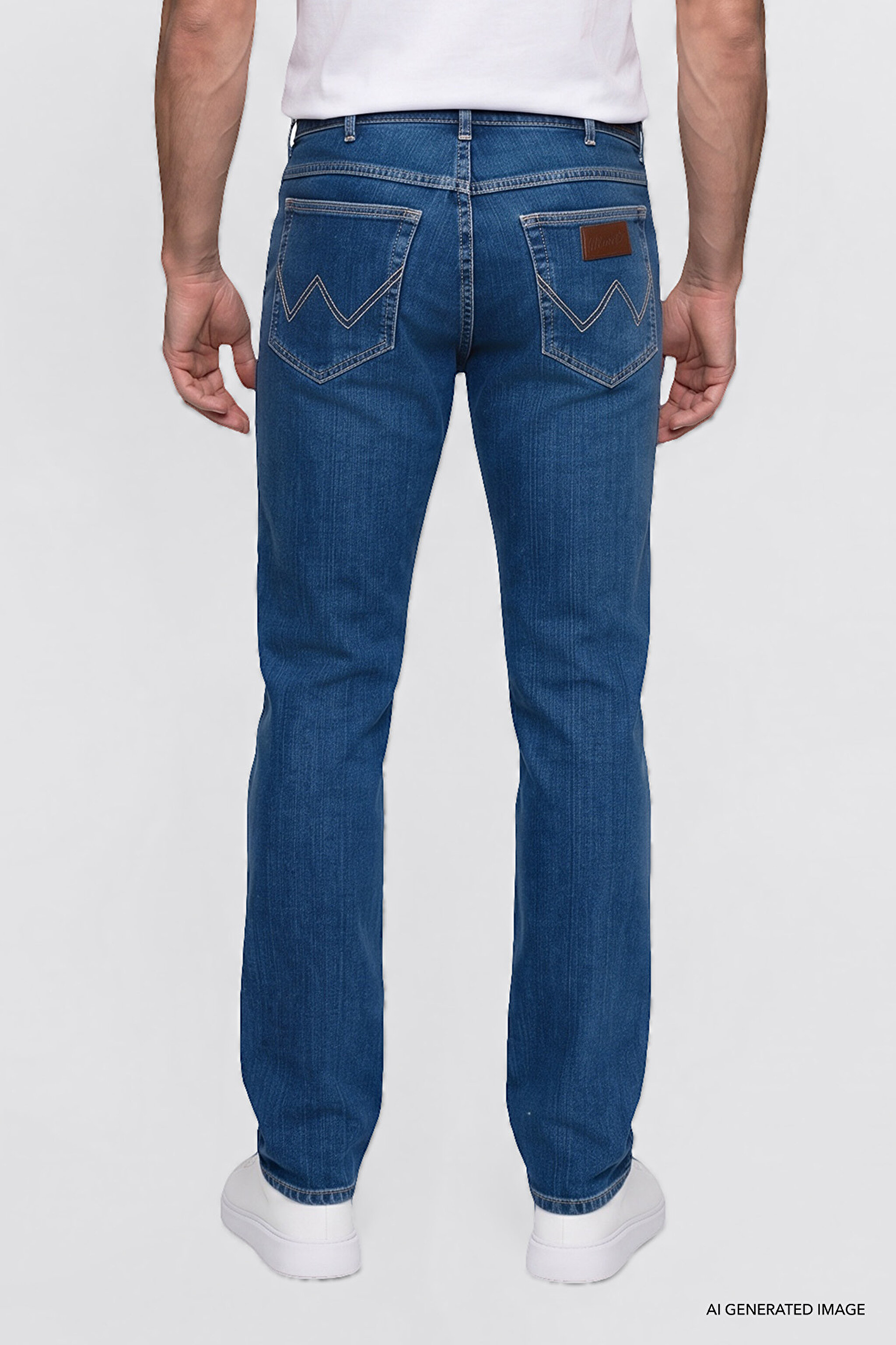 Texas Straight Fit Normal Bel Düz Paça Koyu Mavi Pamuklu Esnek Denim Jean Pantolon - Dark Indigo-W12S260151317 (görsel 4)