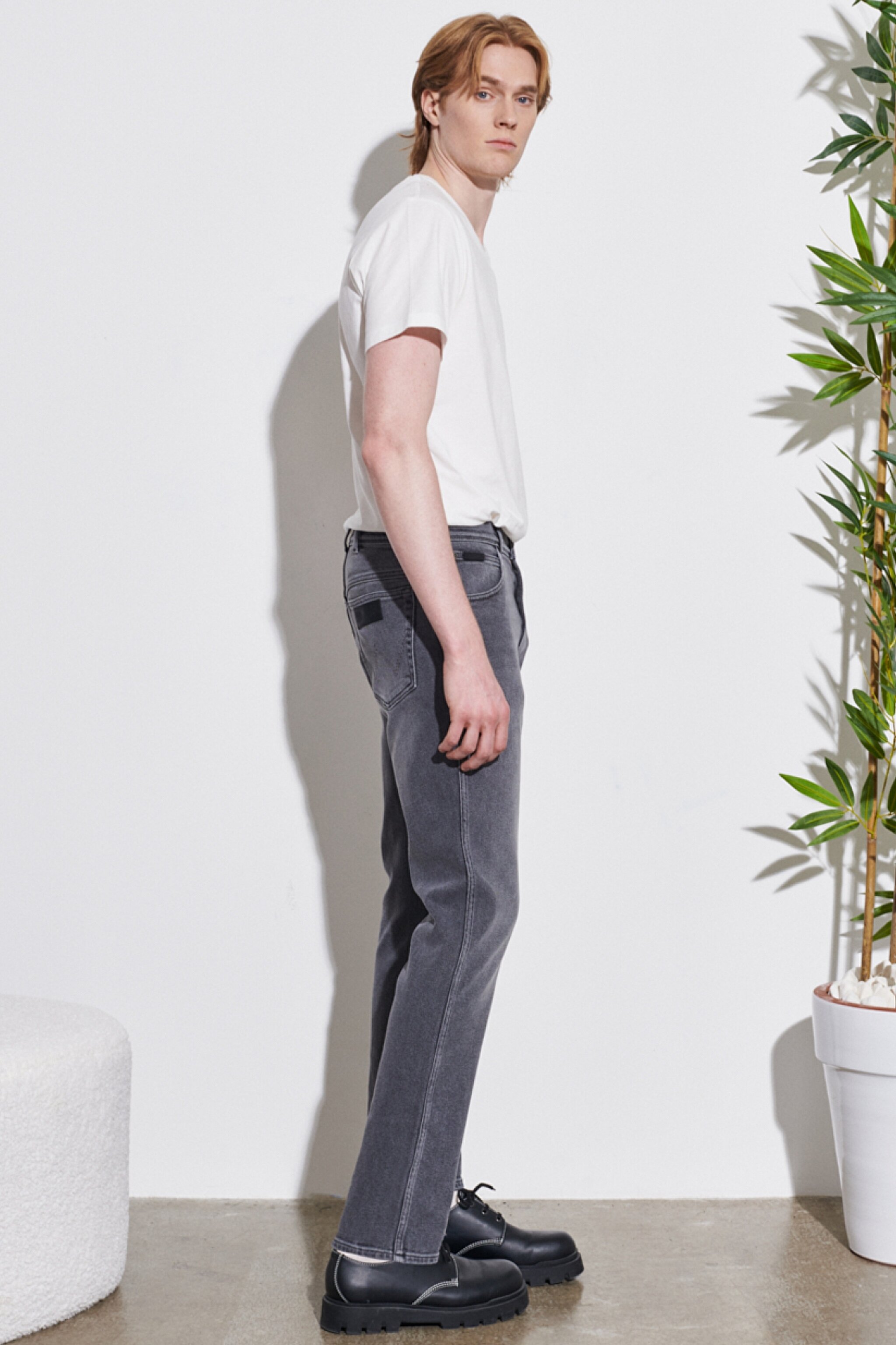 Texas Slim Fit Dar Kesim Normal Bel Gri Esnek Jean Kot Pantolon - Gray-W12S3051U (görsel 4)