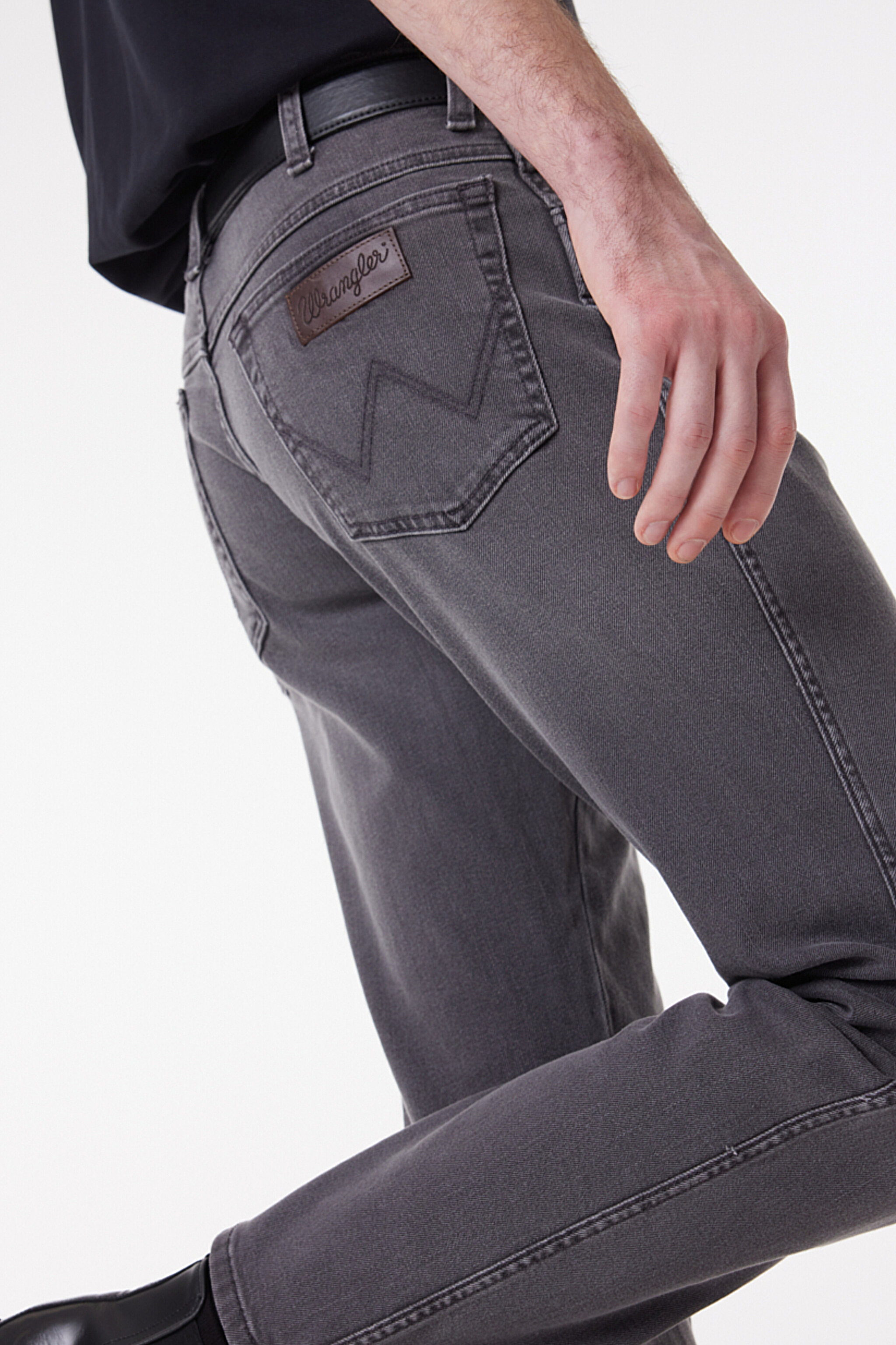 Slim Fit Dar Kesim Normal Bel Gri Esnek Texas Jean Denim Kot Pantolon - Vibration-W12SBY852 (görsel 4)