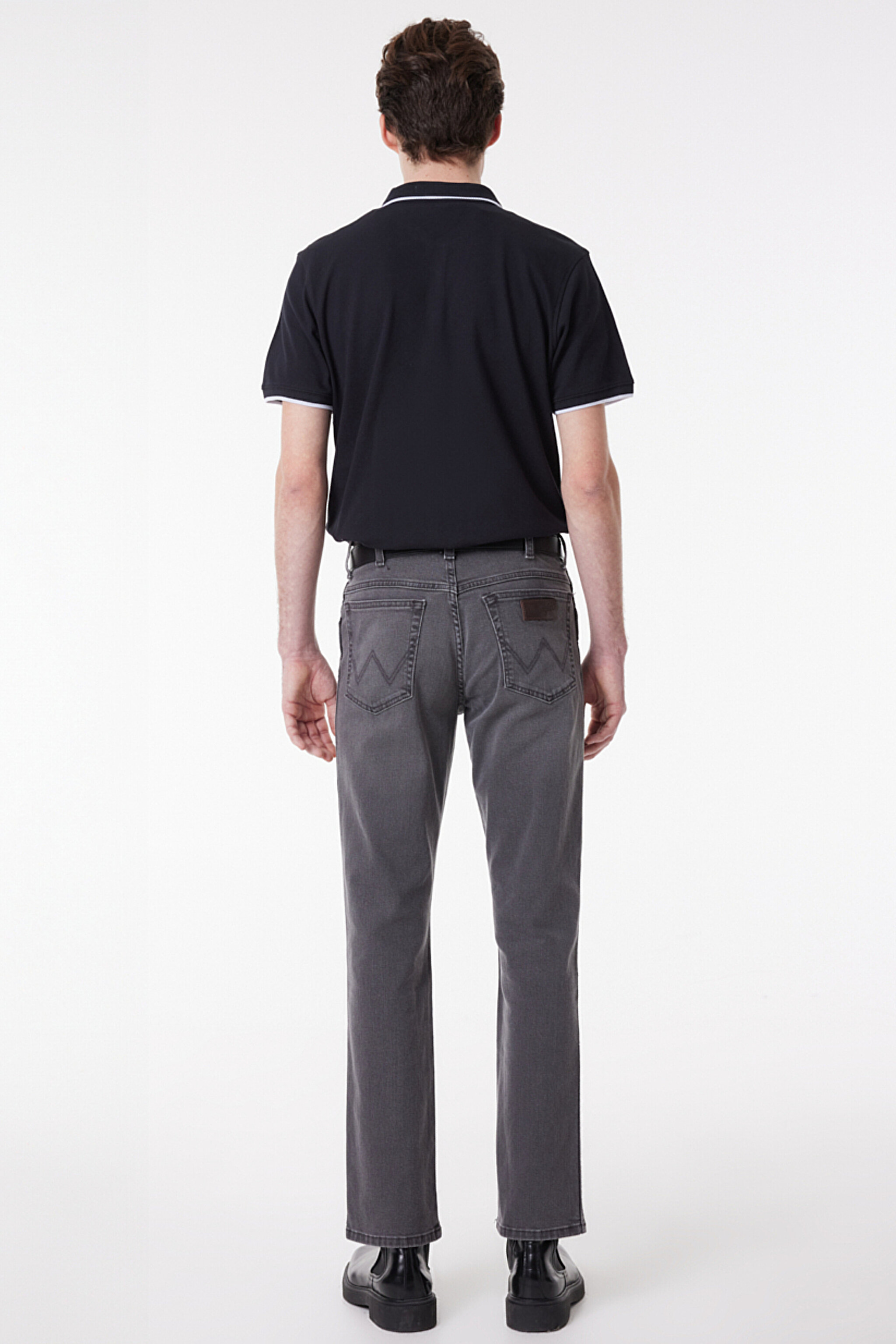 Slim Fit Dar Kesim Normal Bel Gri Esnek Texas Jean Denim Kot Pantolon - Vibration-W12SBY852 (görsel 5)