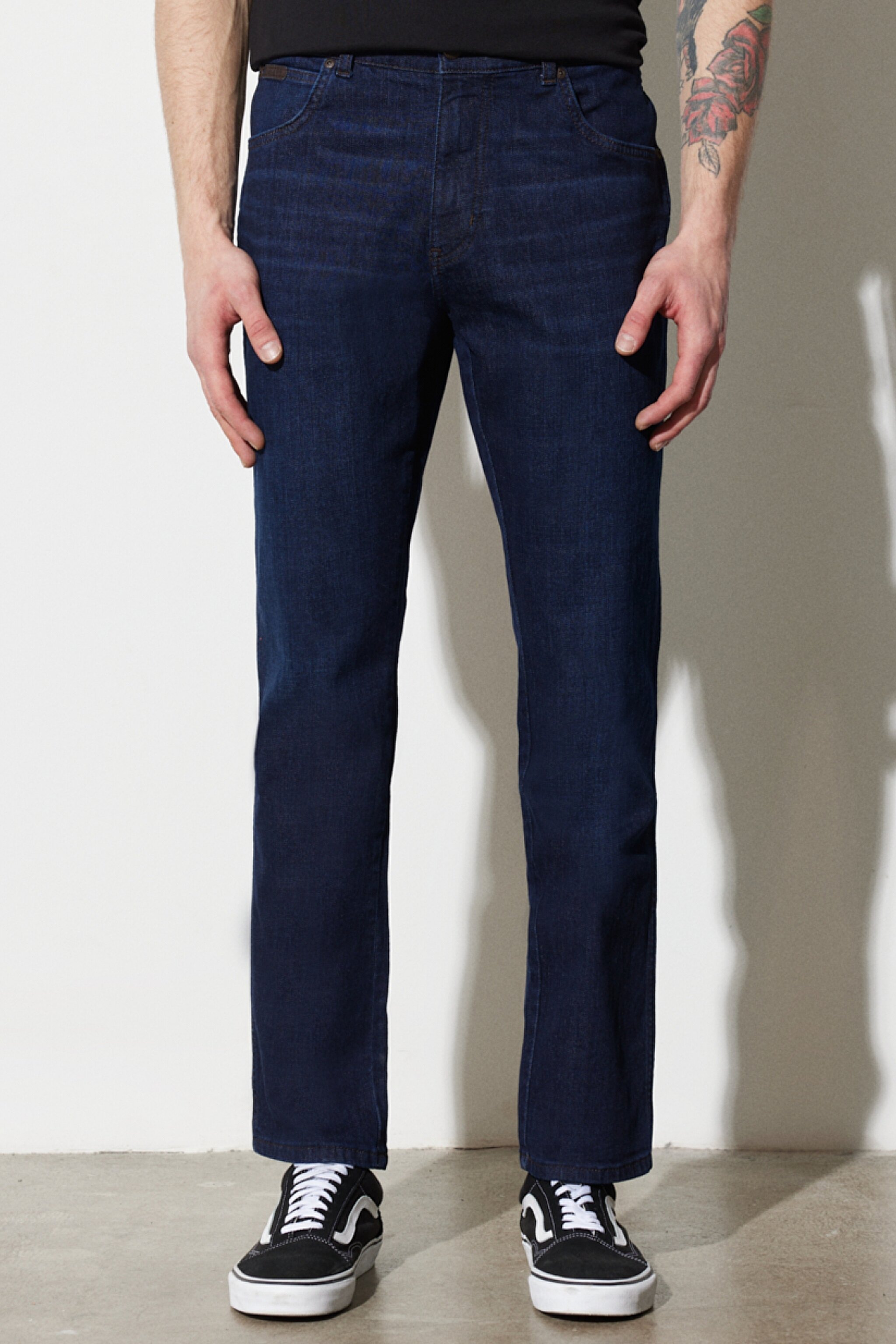 Texas Slim Fit Dar Kesim Normal Bel Koyu Mavi Esnek Jean Kot Pantolon - Convoy-W12SCS24O