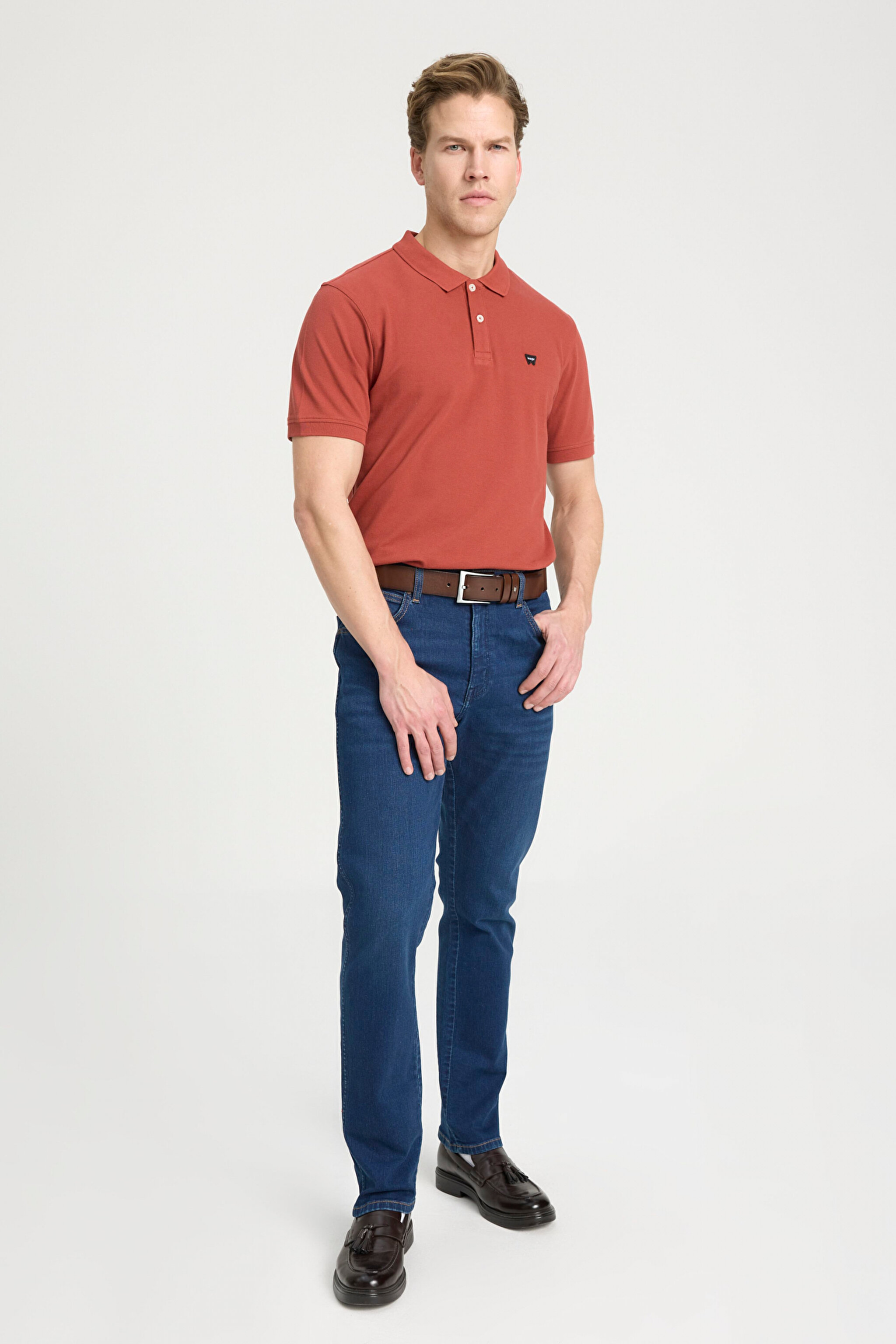 Texas Slim Fit Dar Kesim Normal Bel Koyu Mavi Esnek Jean Kot Pantolon
