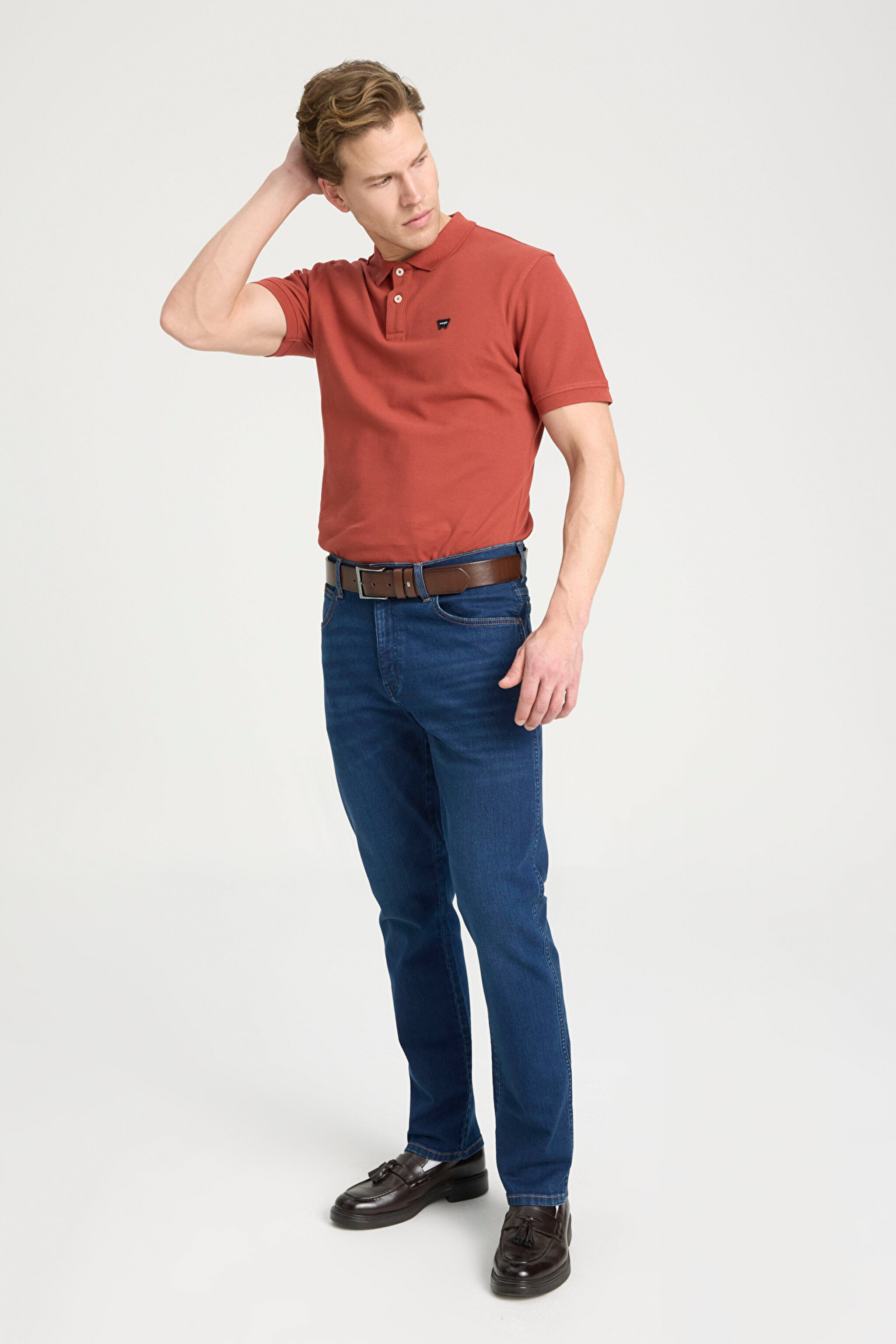 Texas Slim Fit Dar Kesim Normal Bel Koyu Mavi Esnek Jean Kot Pantolon - Silkway-W12SCV39X (görsel 3)
