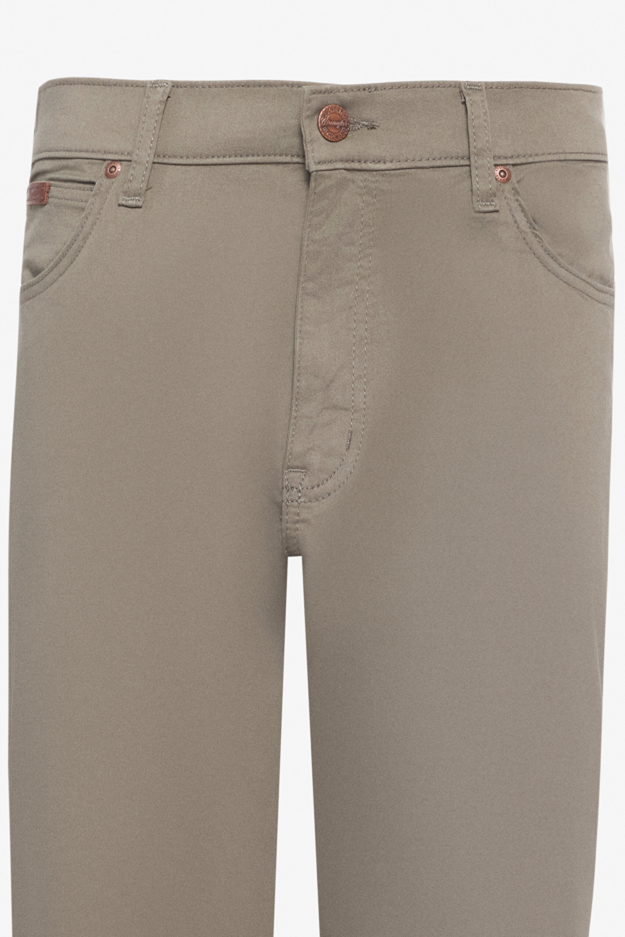 Slim Fit Dar Kesim Normal Bel Dar Paça Zeytin Yeşili Texas Pantolon - Dusty Olive-W12SEA45 (görsel 7)