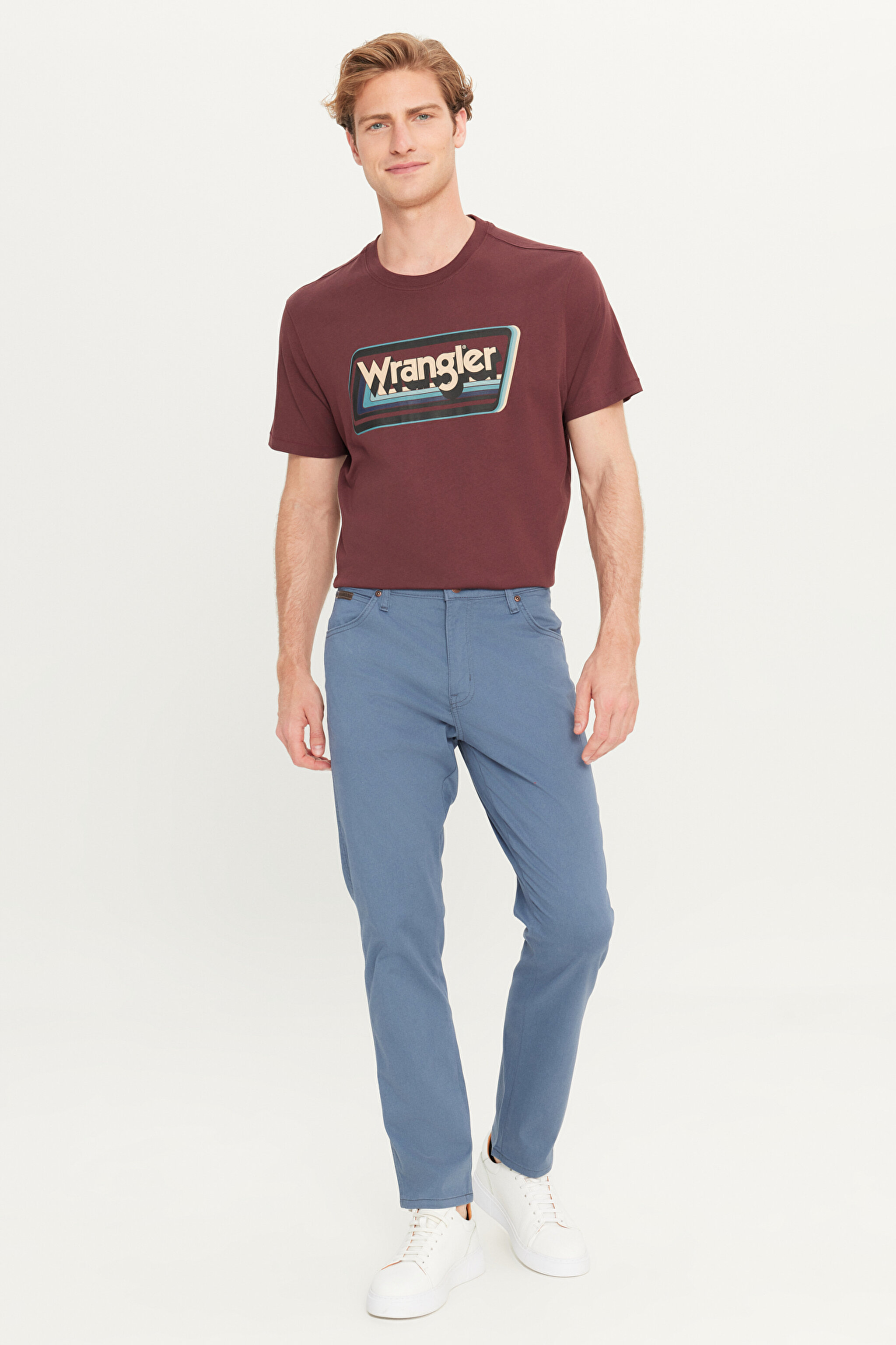 Texas Slim Fit Dar Kesim Dar Paça Pamuklu Esnek Mavi Pantolon