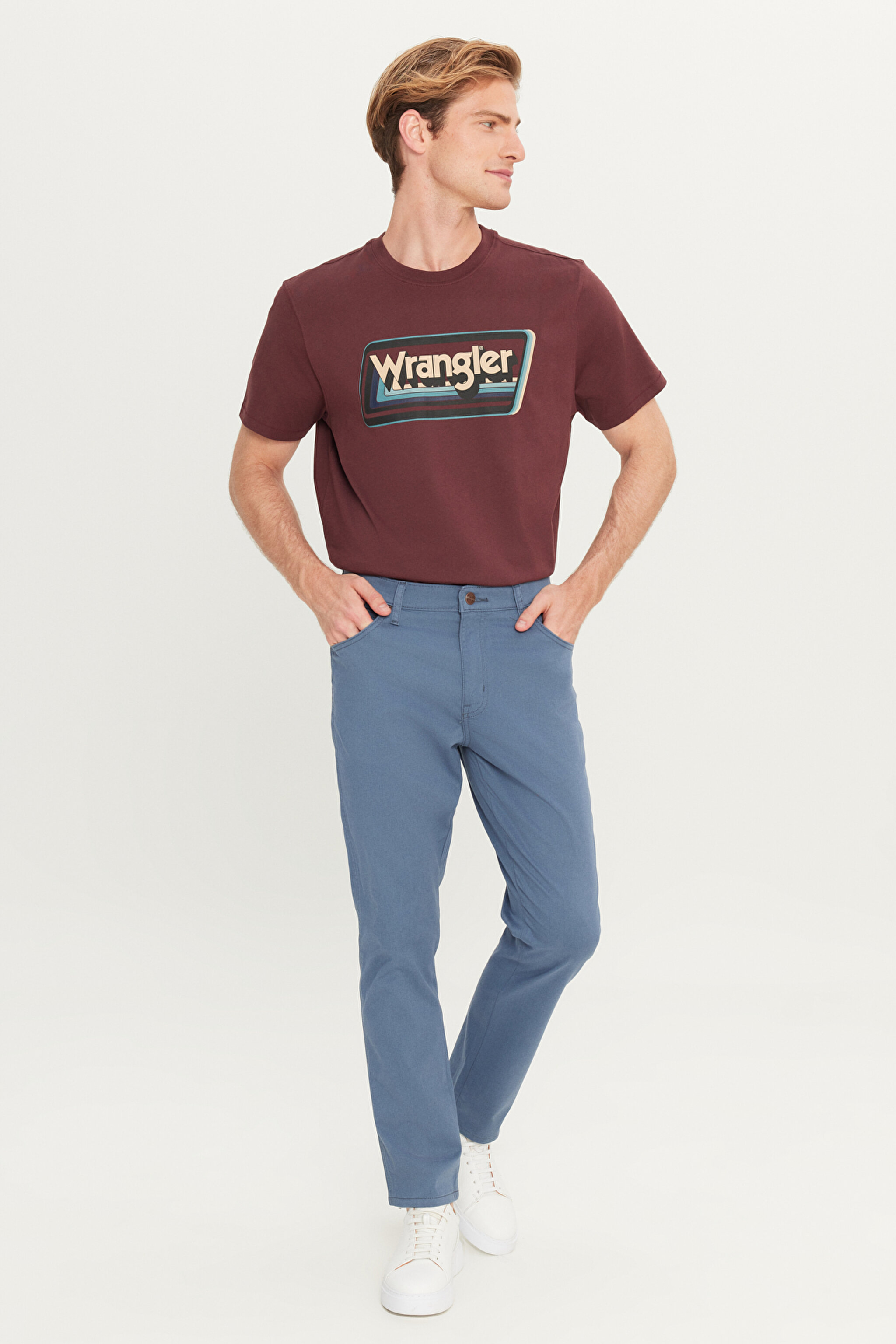 Texas Slim Fit Dar Kesim Dar Paça Pamuklu Esnek Mavi Pantolon - Blue-W12SEA73K (görsel 2)