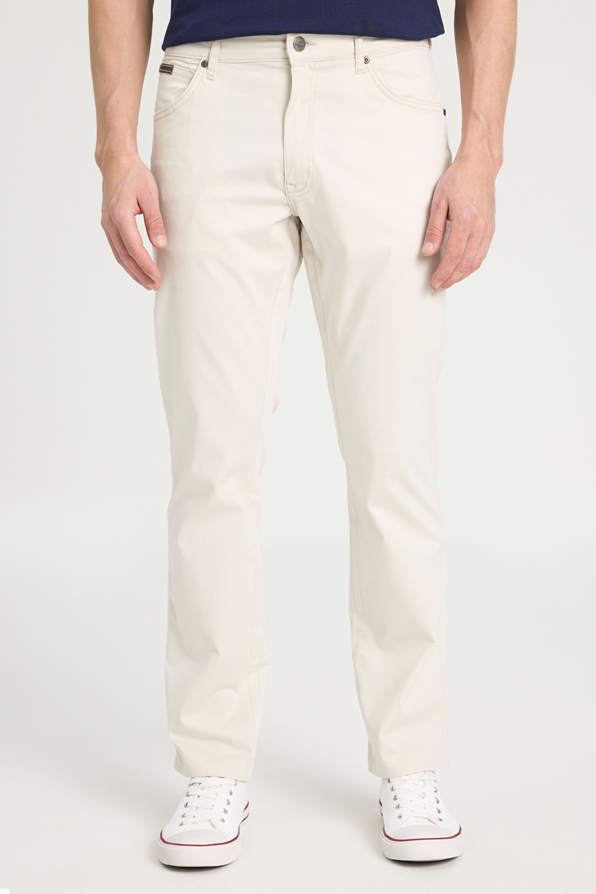 Texas Slim Fit Dar Kesim Esnek Casual Pantolon - Vapour Grey-W12SEAB26 (görsel 4)