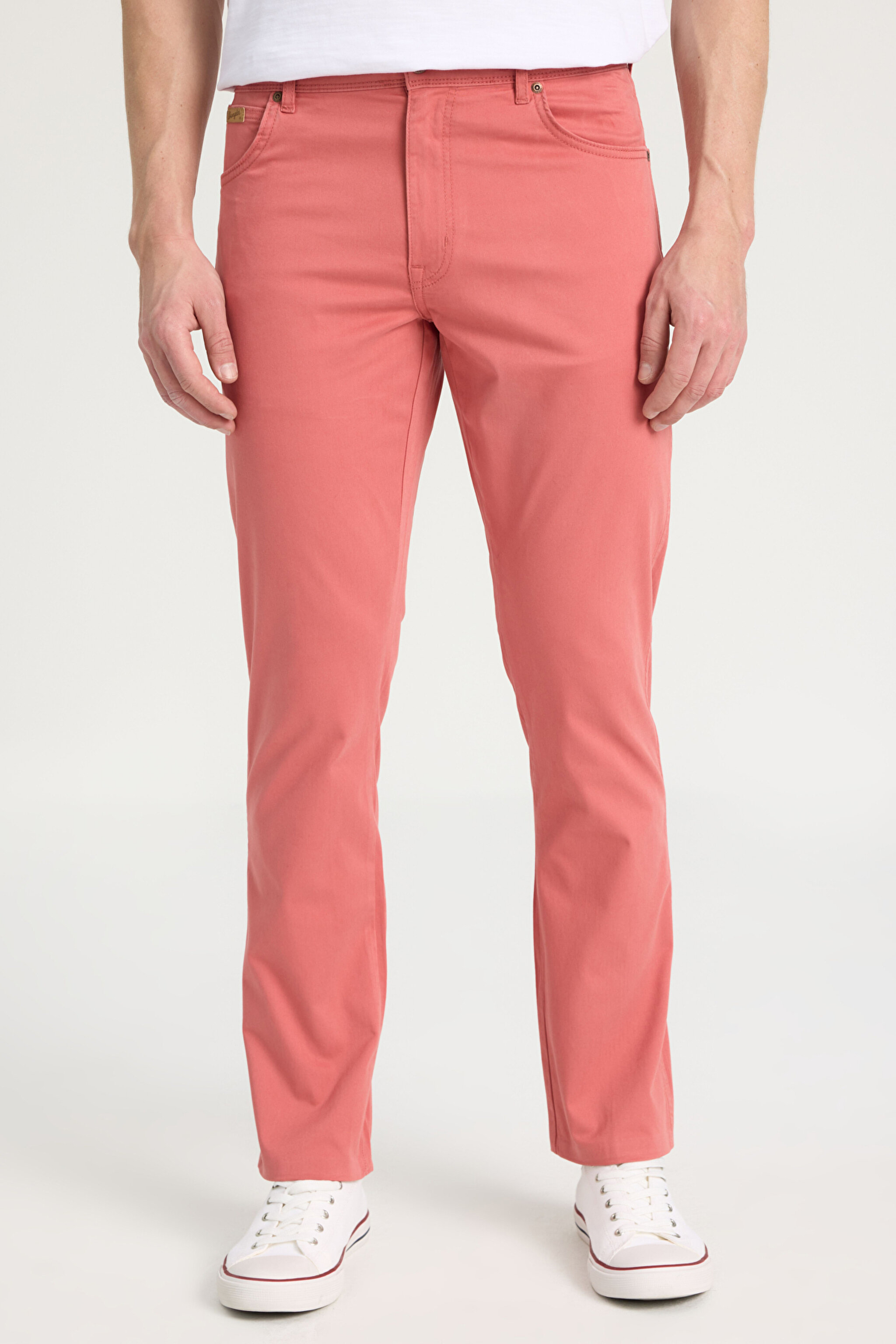 Texas Slim Fit Dar Kesim Normal Bel Kiremit Esnek Pantolon - Faded Rose-W12SEAXAP (görsel 4)