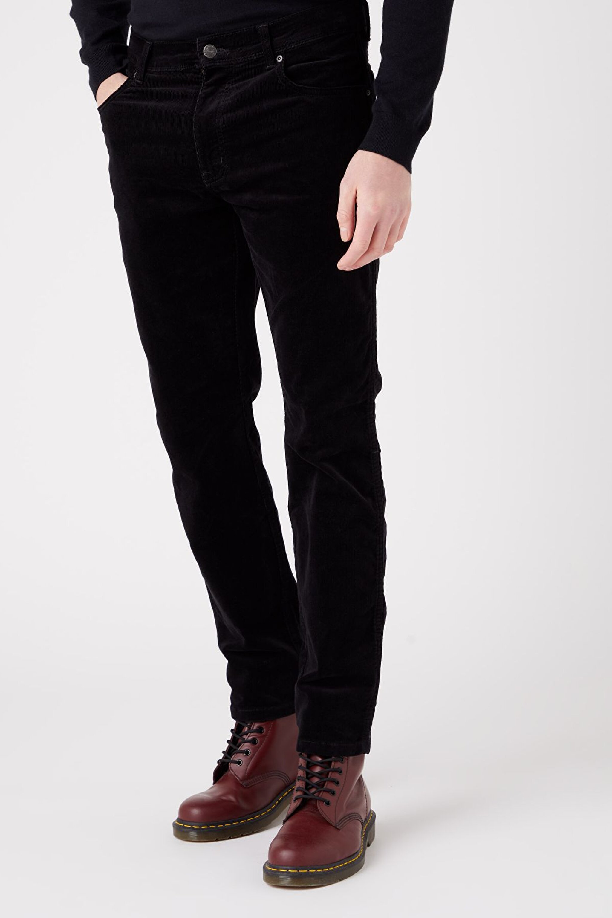 Texas Slim Fit Dar Kesim Normal Bel Siyah Esnek Pantolon