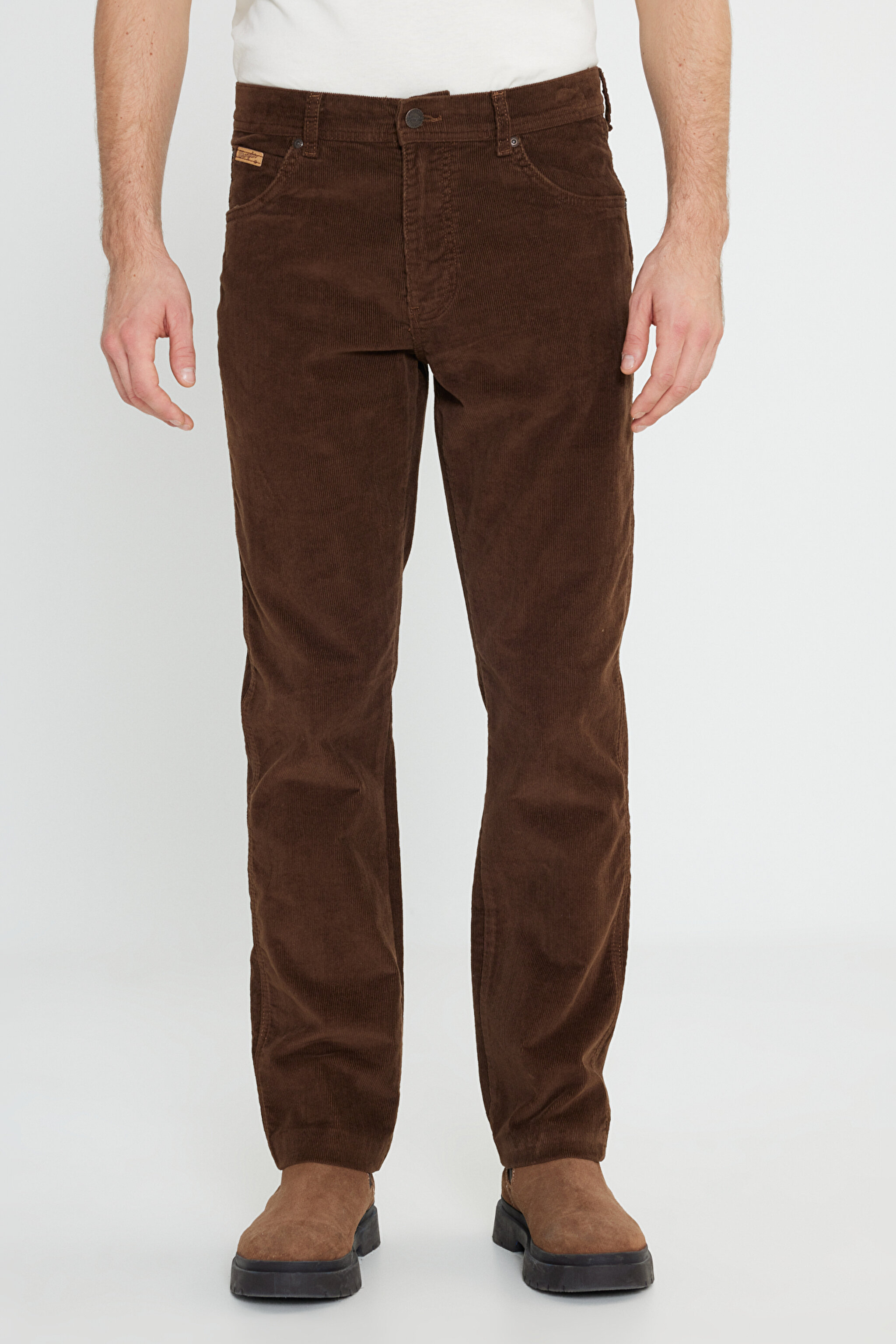 Texas Slim Fit Normal Bel Esnek Pantolon - Brown-W12SEC455 (görsel 3)