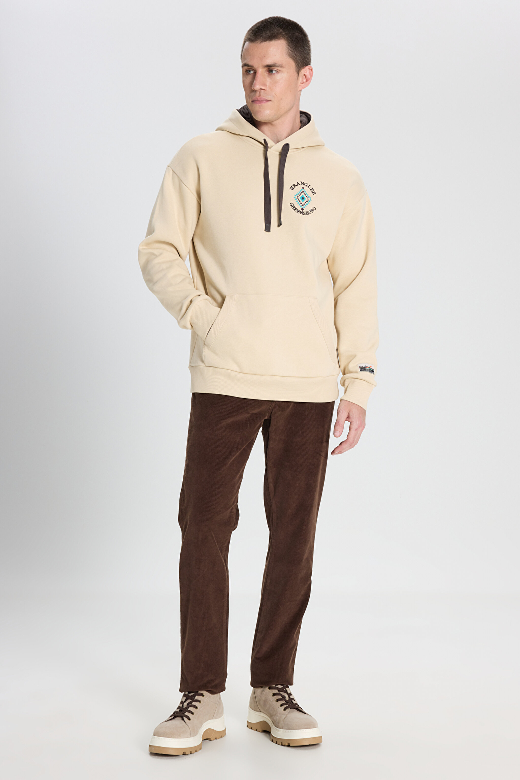 Texas Slim Fit Dar Kesim Normal Bel Kadife Esnek Pantolon
